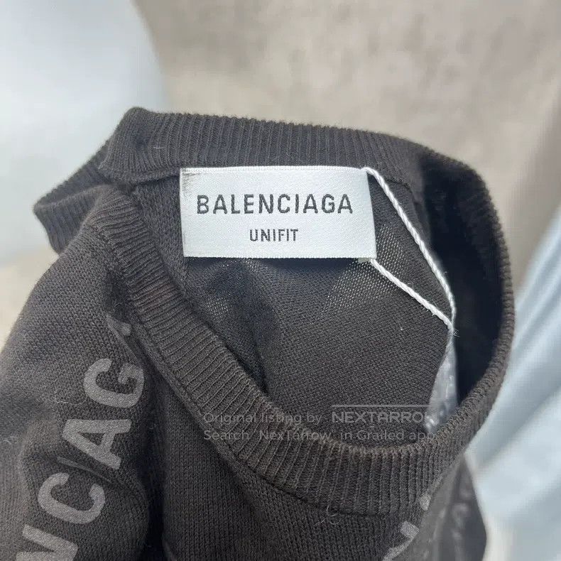 Balenciaga Balenciaga Printed Logo Short-Sleeve Knit Top Size US S / EU 44-46 / 1 - 3 Thumbnail