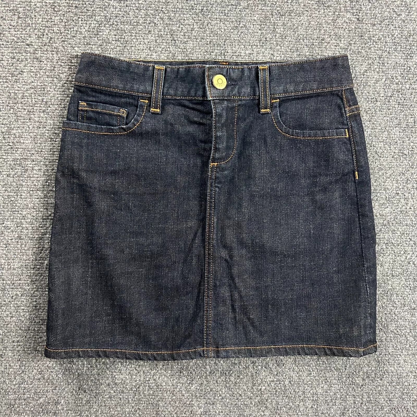 J.Crew × Vintage Vintage J Crew Skirt Womens 26 Denim Mini 5 Pockets Cotton Size 26" / US 2 / IT 38 - 1 Thumbnail
