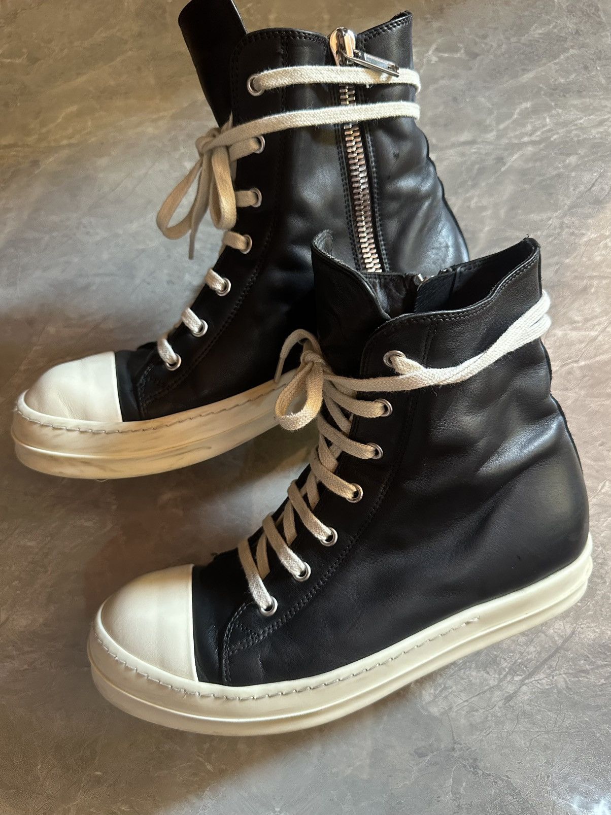 Rick Owens Rick Owens High Top Leather Size US 8 / EU 41 - 7 Thumbnail