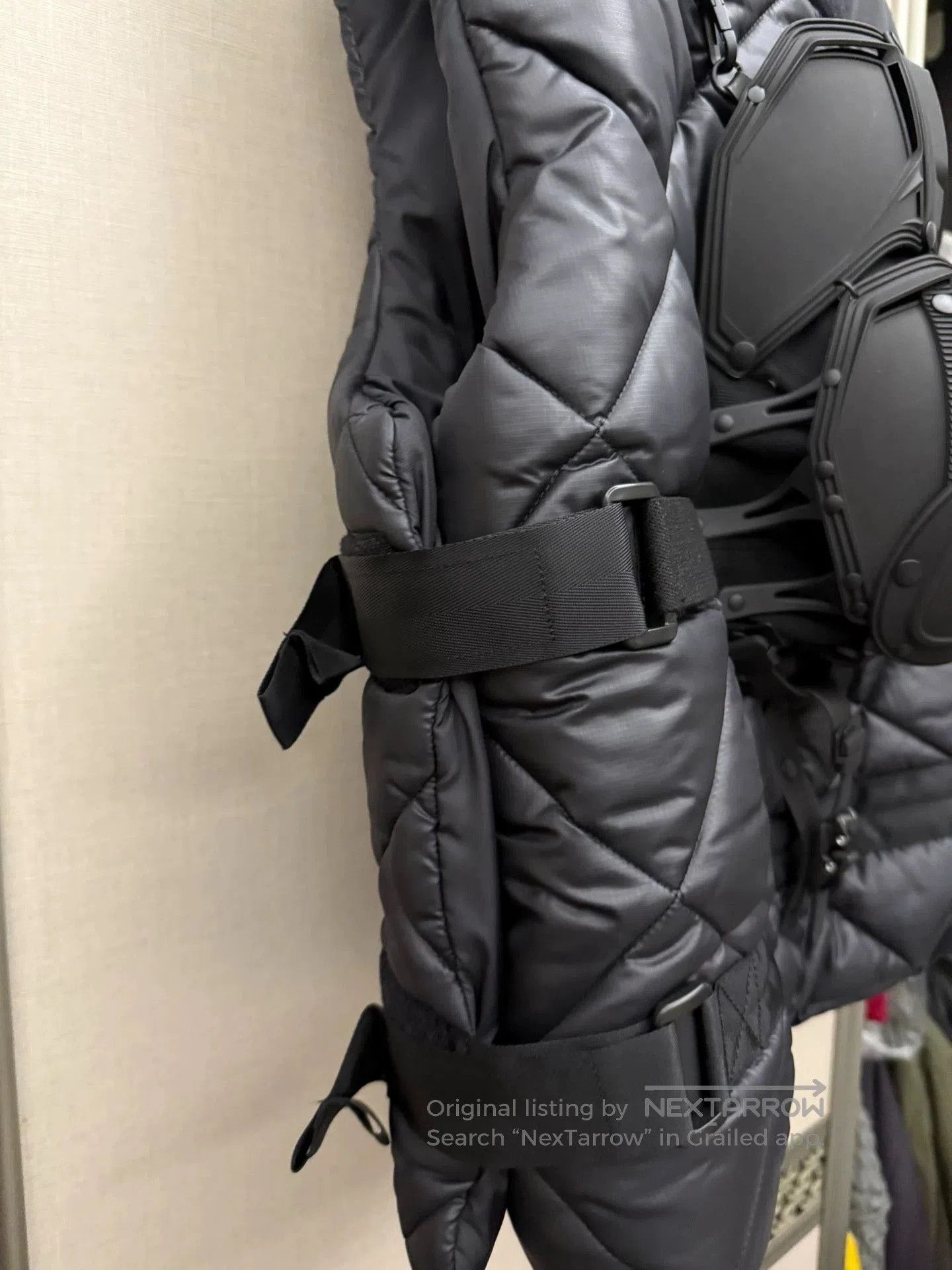 Junya Watanabe Black Quilted Vest with Utility Buckle Detail. Size US XL / EU 56 / 4 - 6 Thumbnail