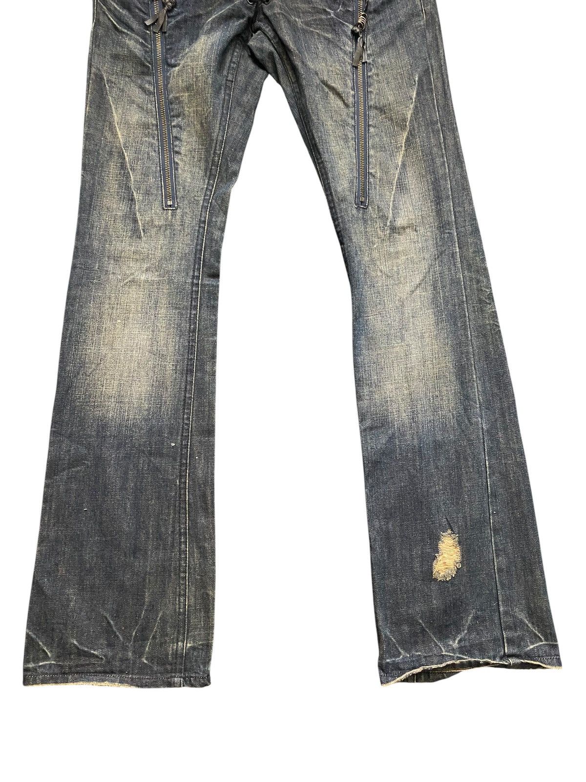 If Six Was Nine Midas Double Waist Lace Flared Denim Size US 30 / EU 46 - 4 Thumbnail