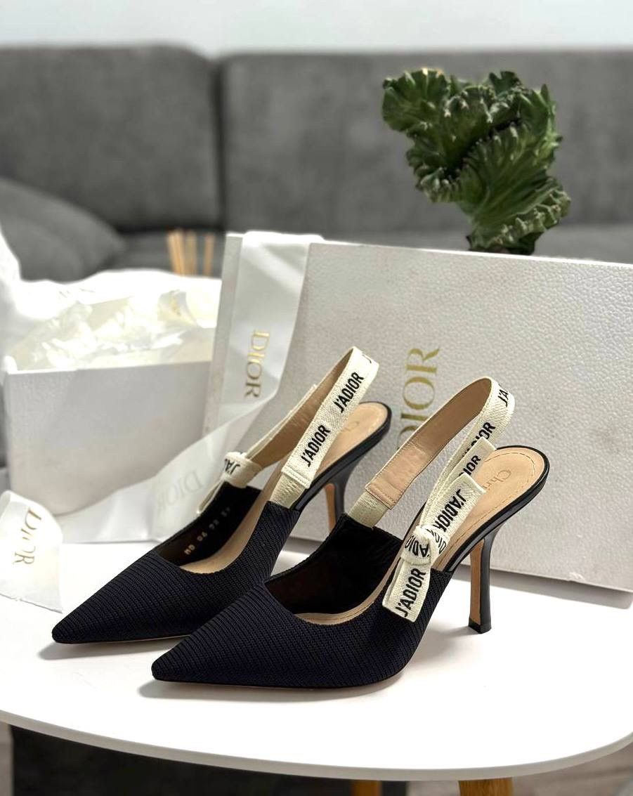 Dior Women's J'Adior Slingback Pumps Technical Fabric 100 Size US 9 / IT 39 - 3 Thumbnail