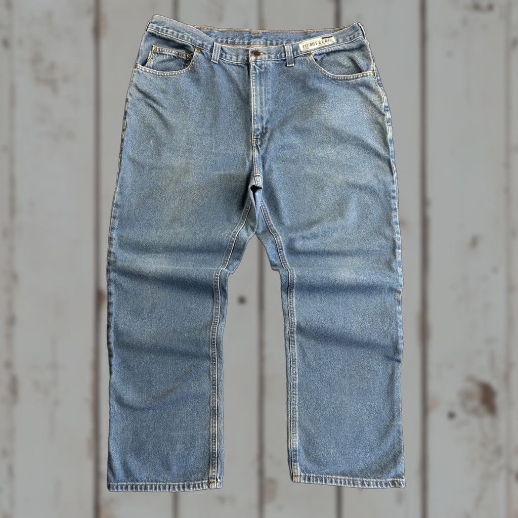 Carhartt VINTAGE Carhartt Jeans Relaxed Fit Baggy 40 x 30 Work Distressed 90s y2k Mens Jeans Blue Carhartt Size US 40 / EU 56 - 1 Thumbnail