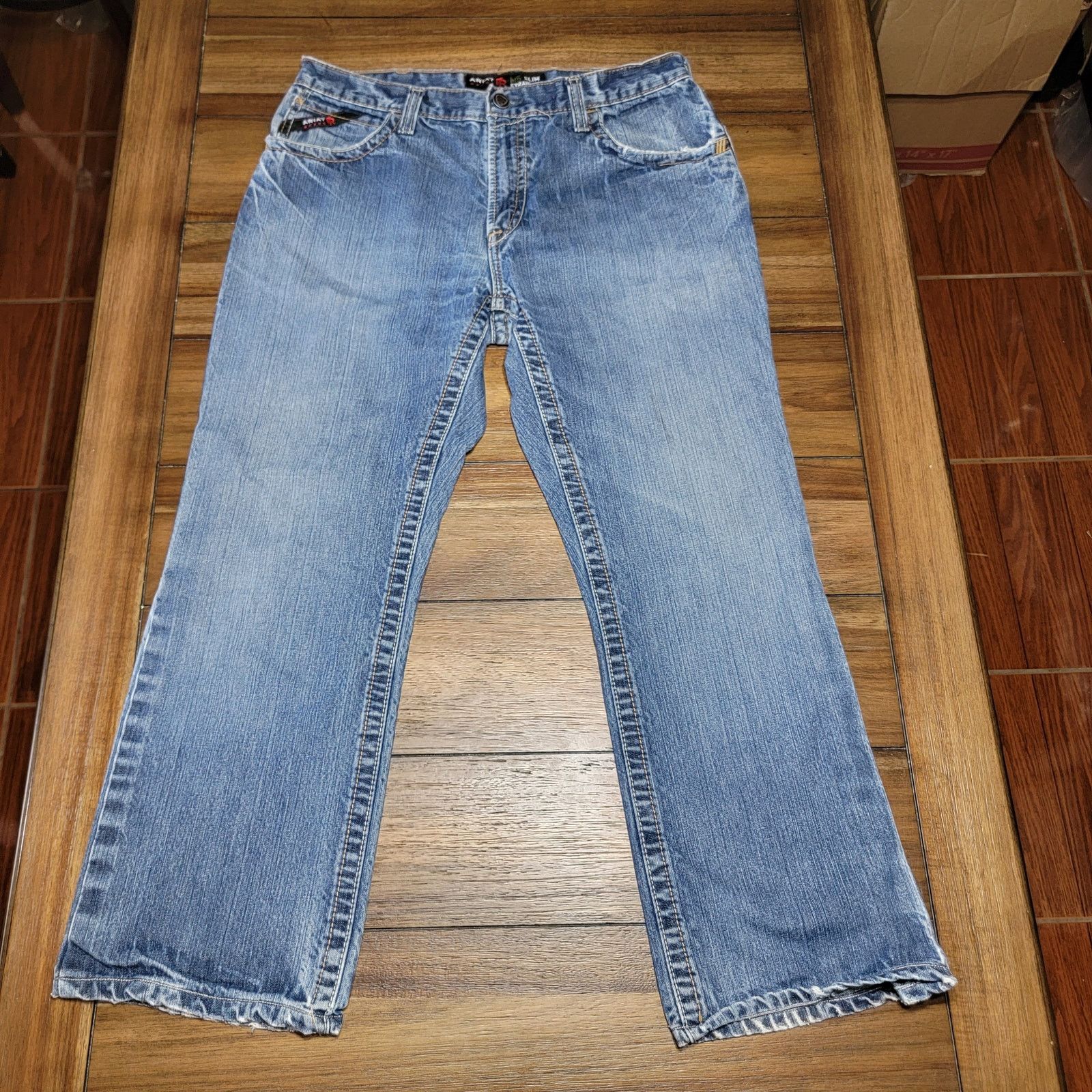 Ariat Ariat M5 Slim Straight Work Pant Denim Jeans - Size 34/28 Size US 34 / EU 50 - 1 Thumbnail