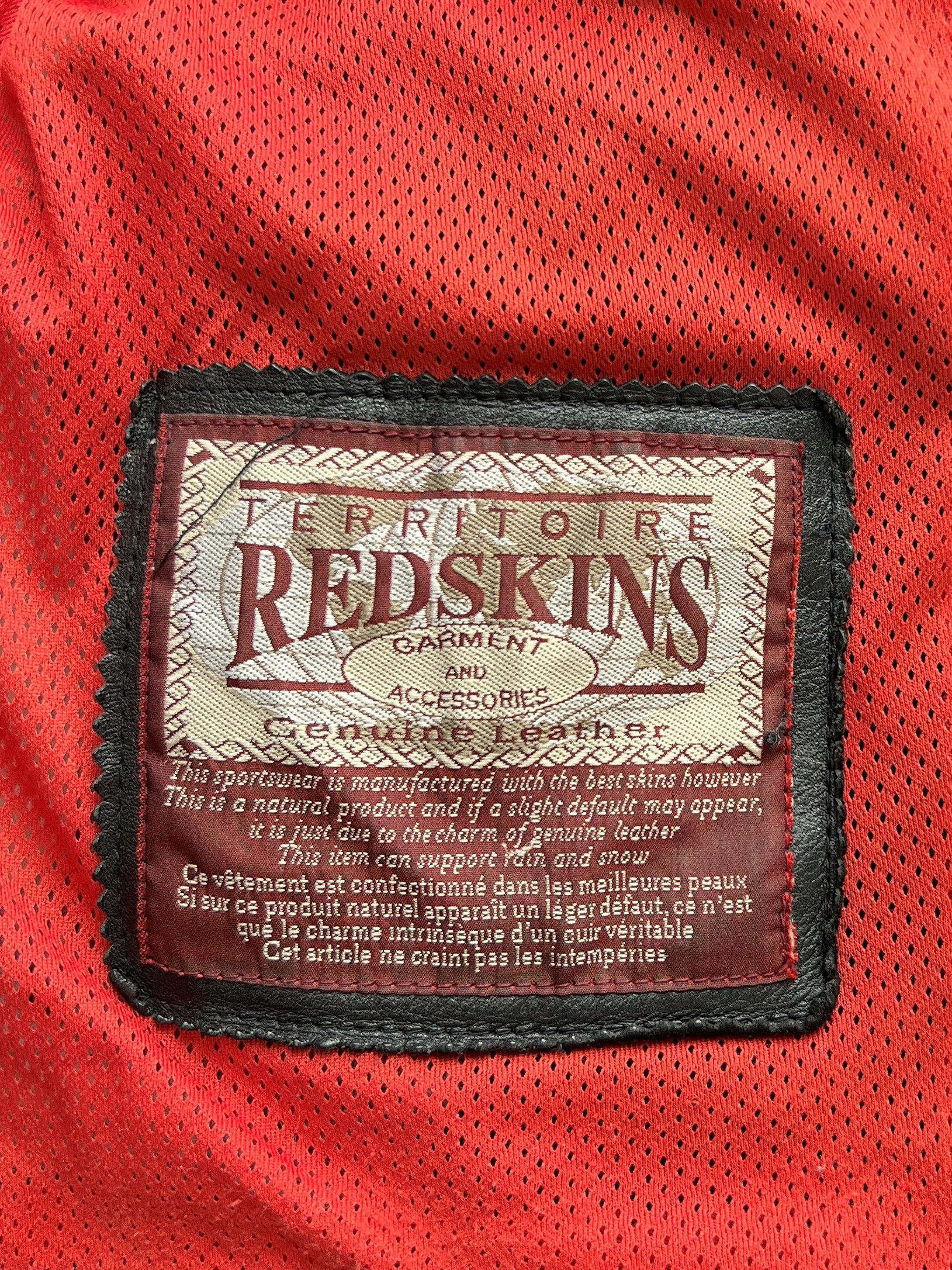 Other VINTAGE Y2K RED SKINS MOTORCYCLE BIKER LEATHER JACKET Size L / US 10 / IT 46 - 8 Thumbnail