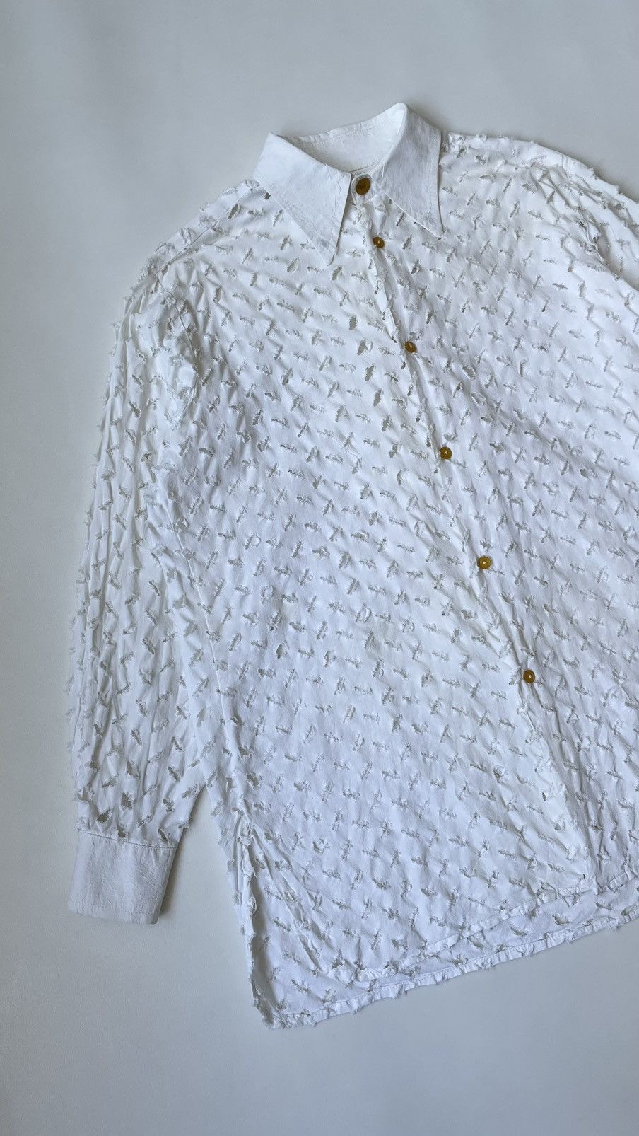 Vivienne Westwood S/S 1991 ‘Cut Slash & Pull’ White Cotton Shirt Size US S / EU 44-46 / 1 - 7 Thumbnail