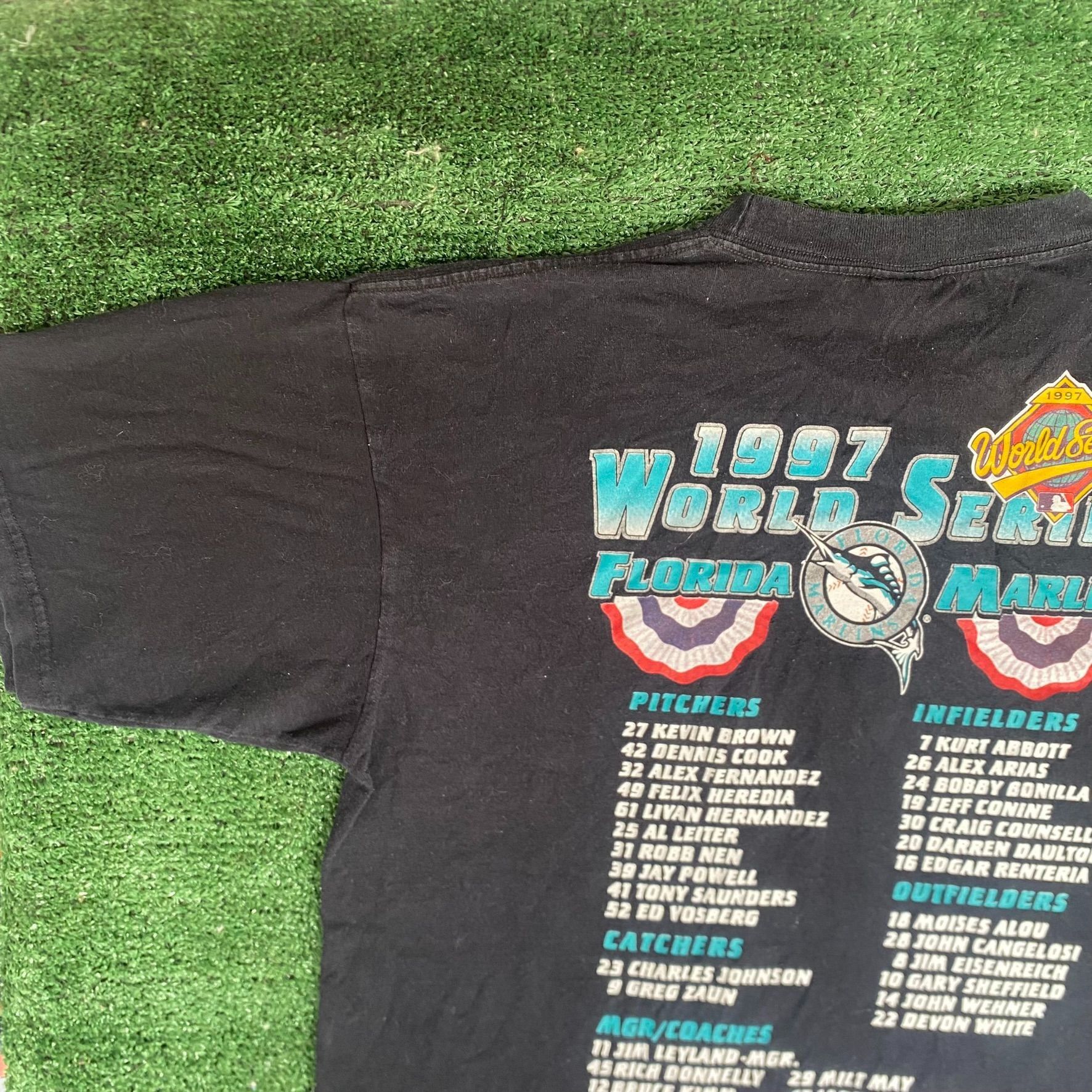 MLB Vintage 90s Florida Marlins Shirt MLB Baseball Miami Tee Size US XL / EU 56 / 4 - 6 Thumbnail