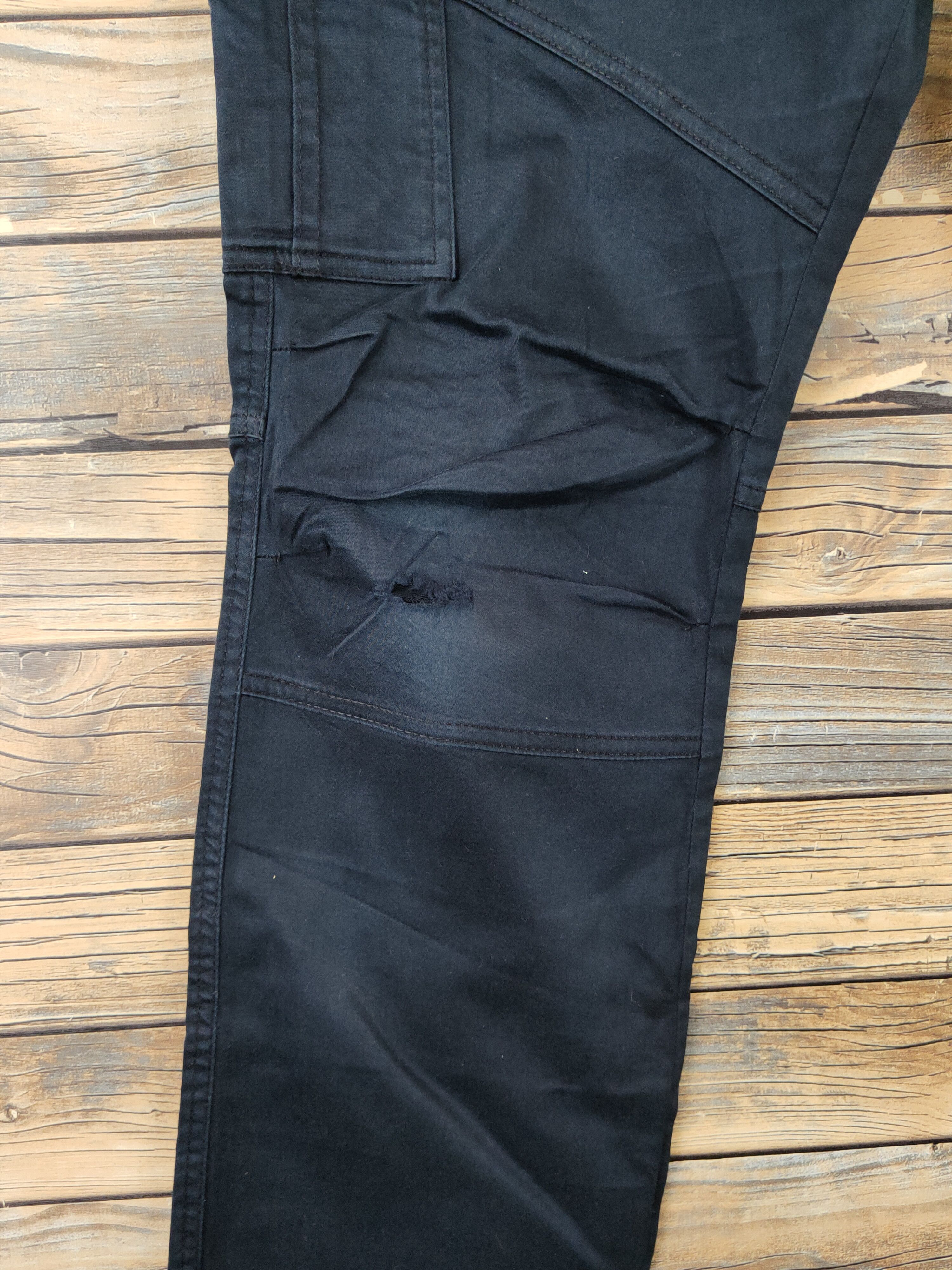 semanticdesign Semantic Design Black punk Multipocket Cargo Pants #W1851 Size US 32 / EU 48 - 4 Thumbnail