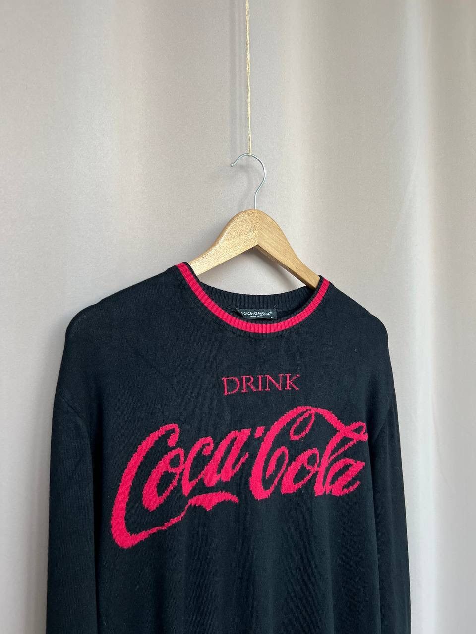 Dolce Gabbana Drink Coca Cola Wool Sweater Mens Size L/XL