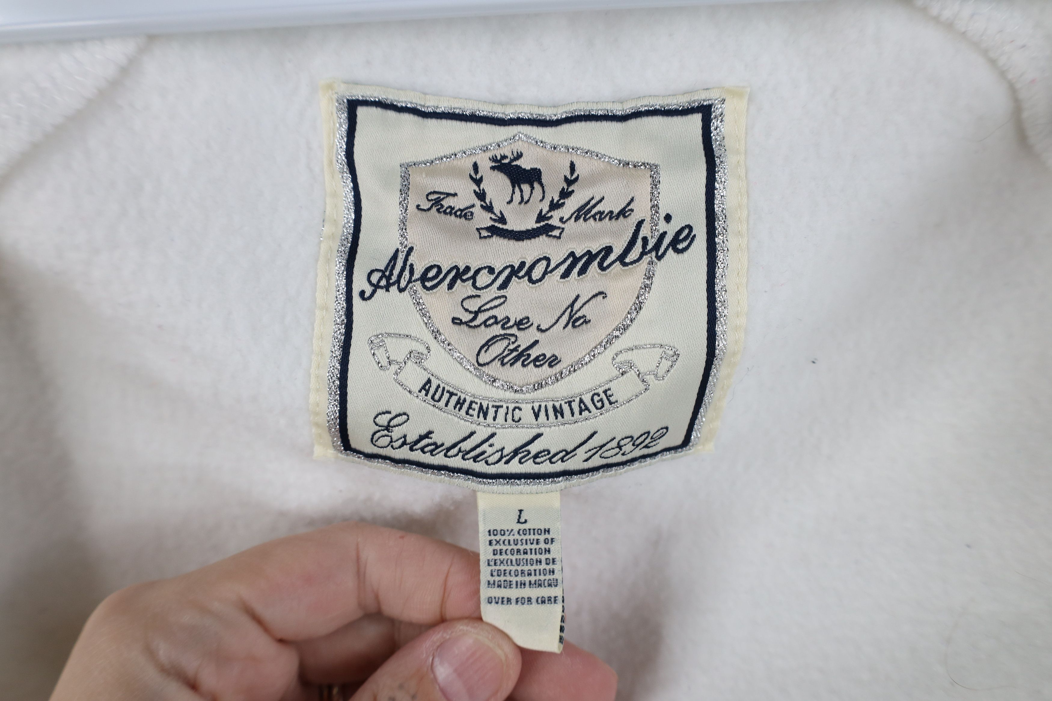 Abercrombie & Fitch Vintage 90s Y2K Abercrombie & Fitch Heavyweight Hoodie Size L / US 10 / IT 46 - 11 Thumbnail