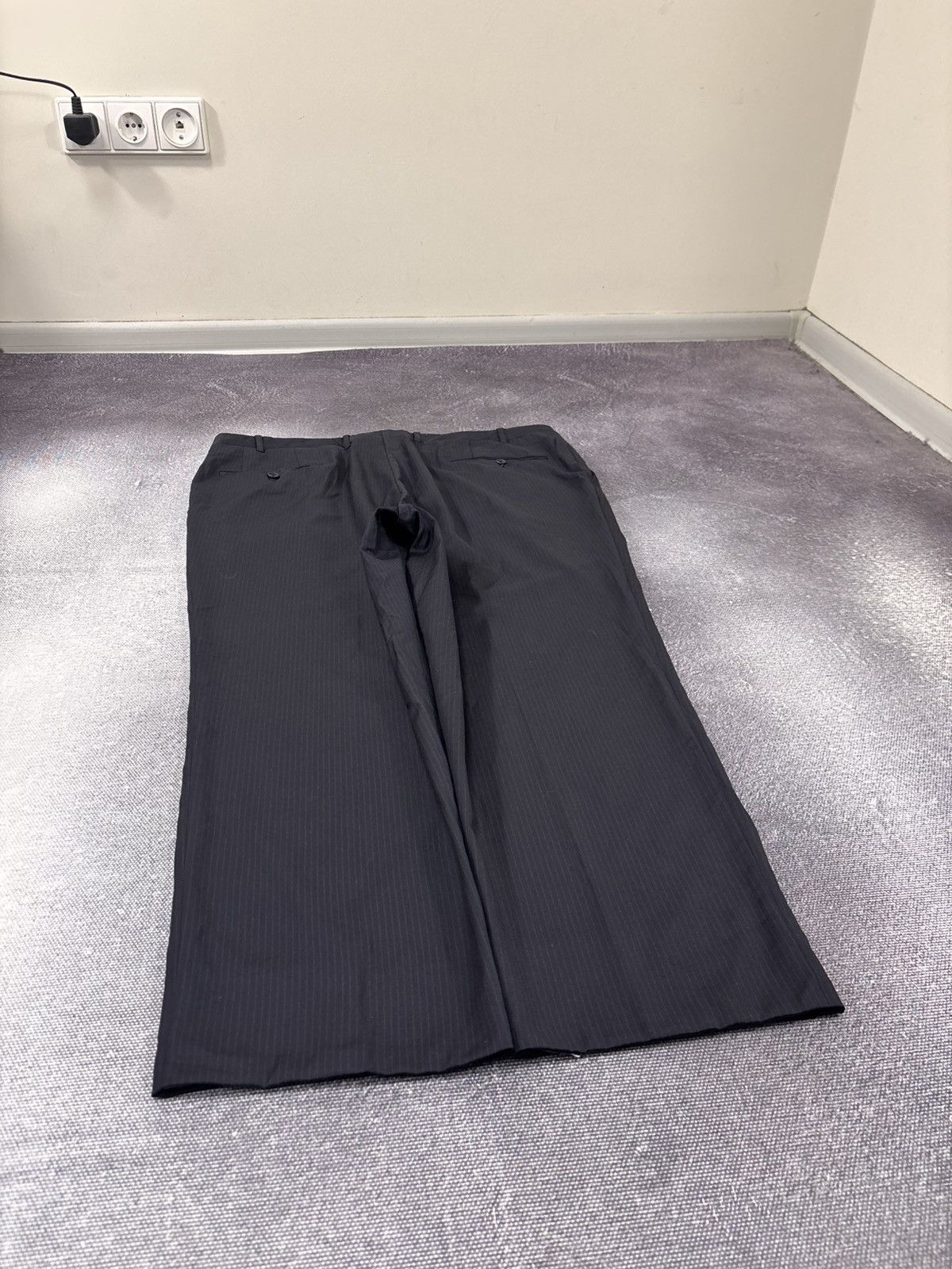 Canali Canali Men’s Navy Blue Pleated Wool Dress Pants Trousers Size US 38 / EU 54 - 13 Thumbnail
