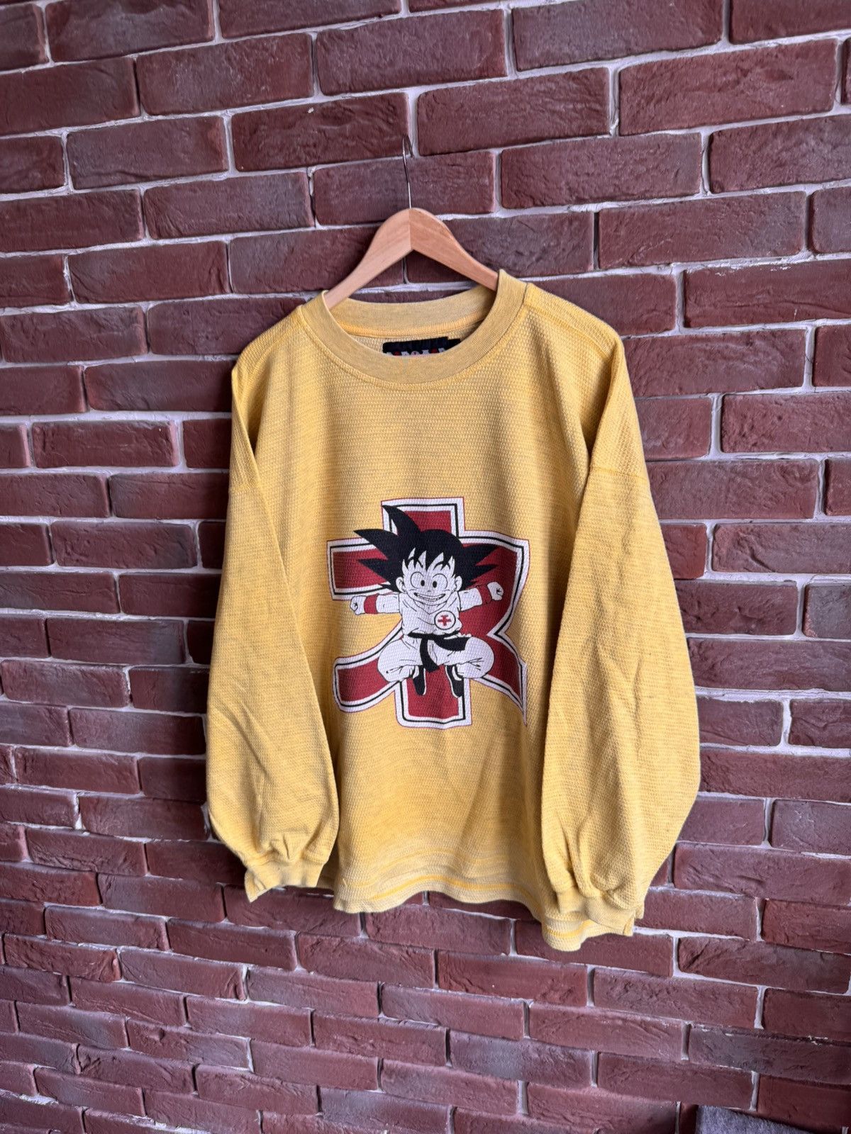 Anime Rare 90s Vintage Dragon Ball Bad Mad Goku Anime TShirt Size US XL / EU 56 / 4 - 3 Thumbnail