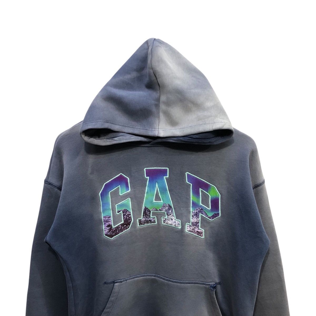 Gap × Vintage Gap acid wash hoodie logo embroidery very rare item! Size US S / EU 44-46 / 1 - 2 Thumbnail