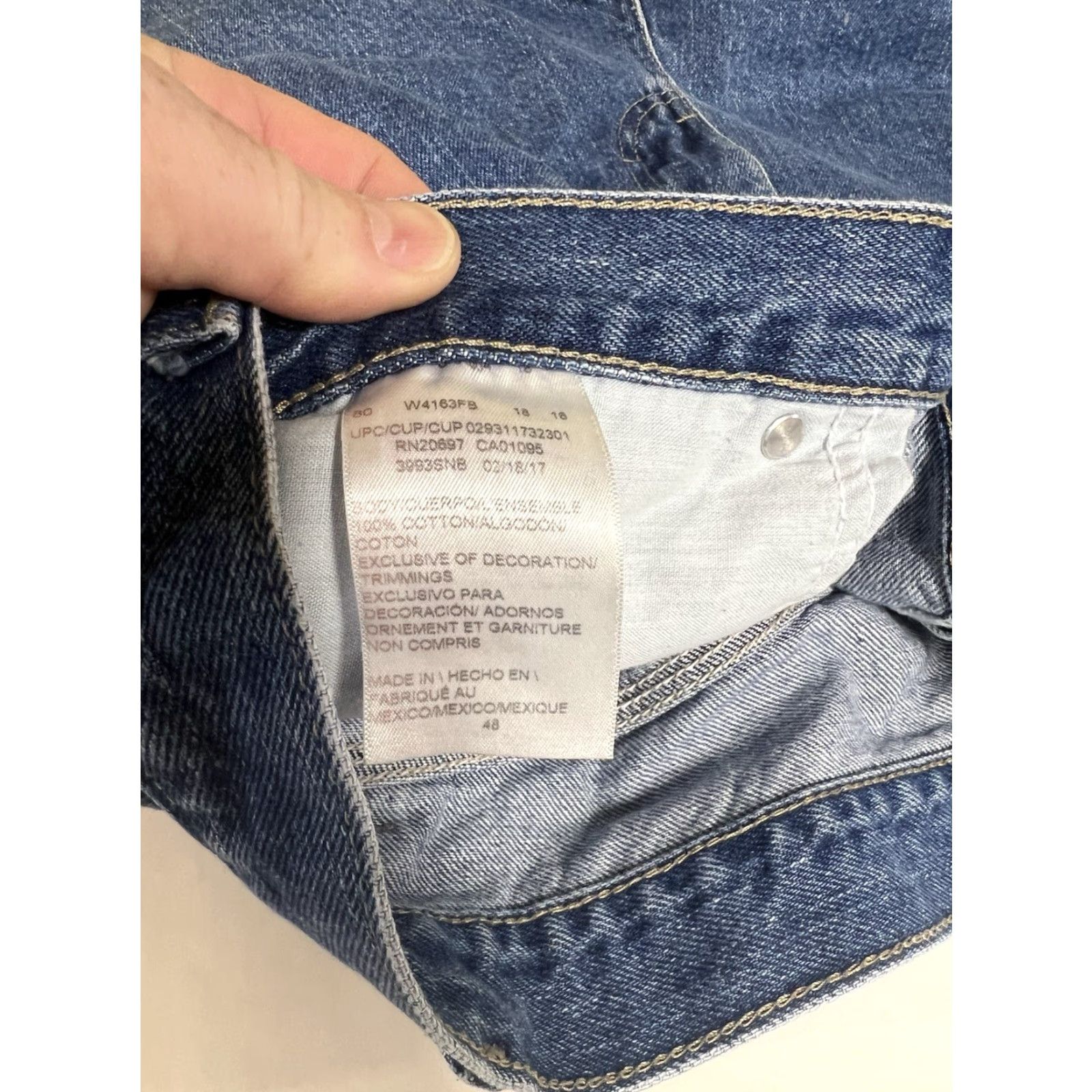 Dickies Dickies Mens Carpenter Jean Shorts Blue Denim Cotton Casual Workwear Utility Shorts Size US 32 / EU 48 - 3 Thumbnail