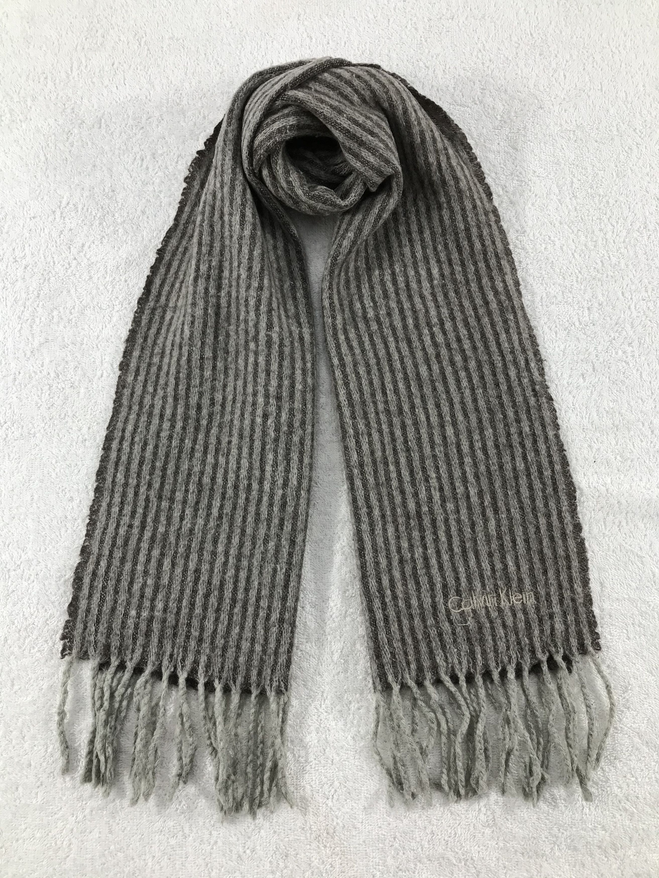 Calvin Klein × Vintage Calvin Klein Scarf / Muffler / Neckwear - WW1267 Size ONE SIZE - 1 Thumbnail