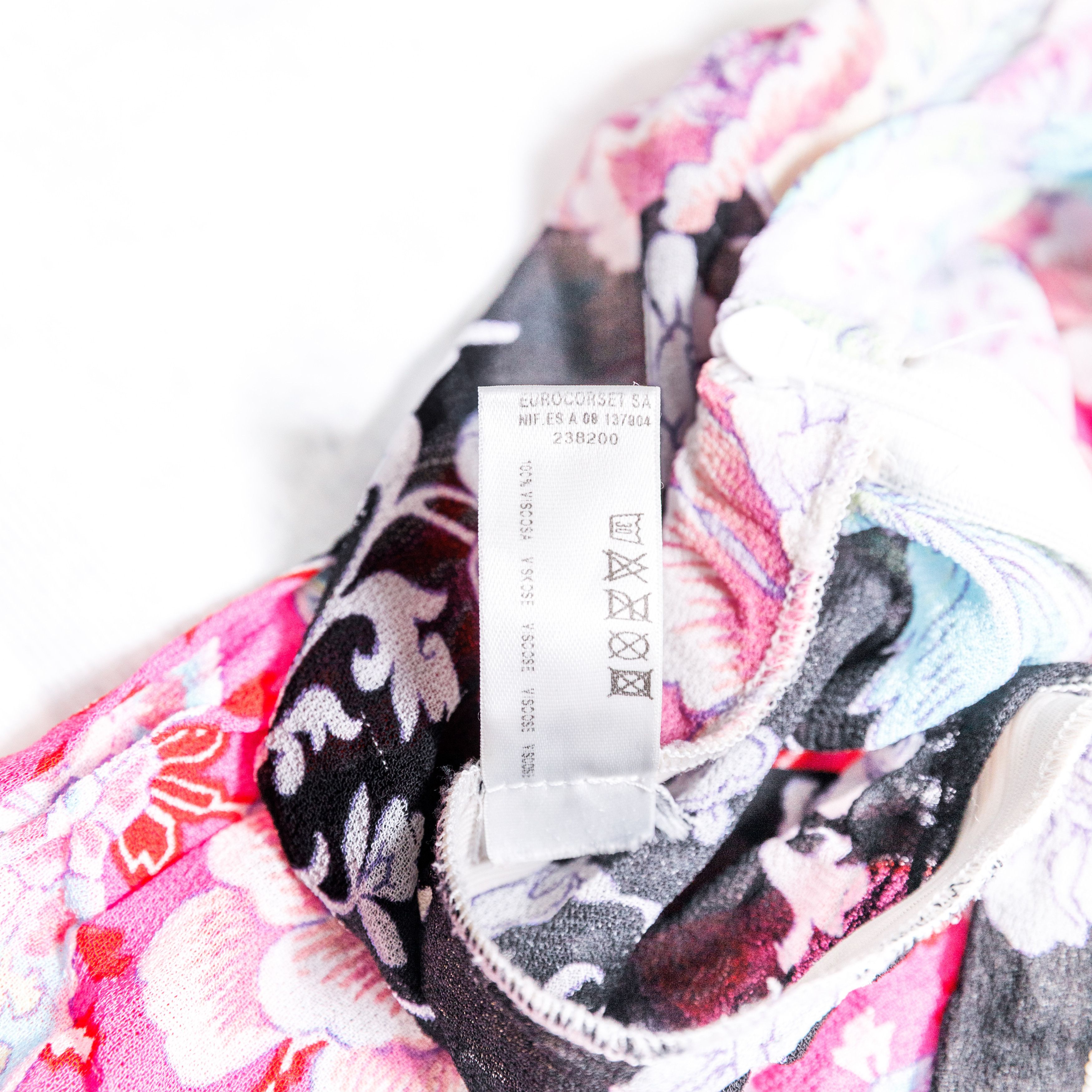 Other Andres Sarda Pink Black Beach Pants Floral Size S Size 24" / US 00 / IT 34 - 9 Thumbnail