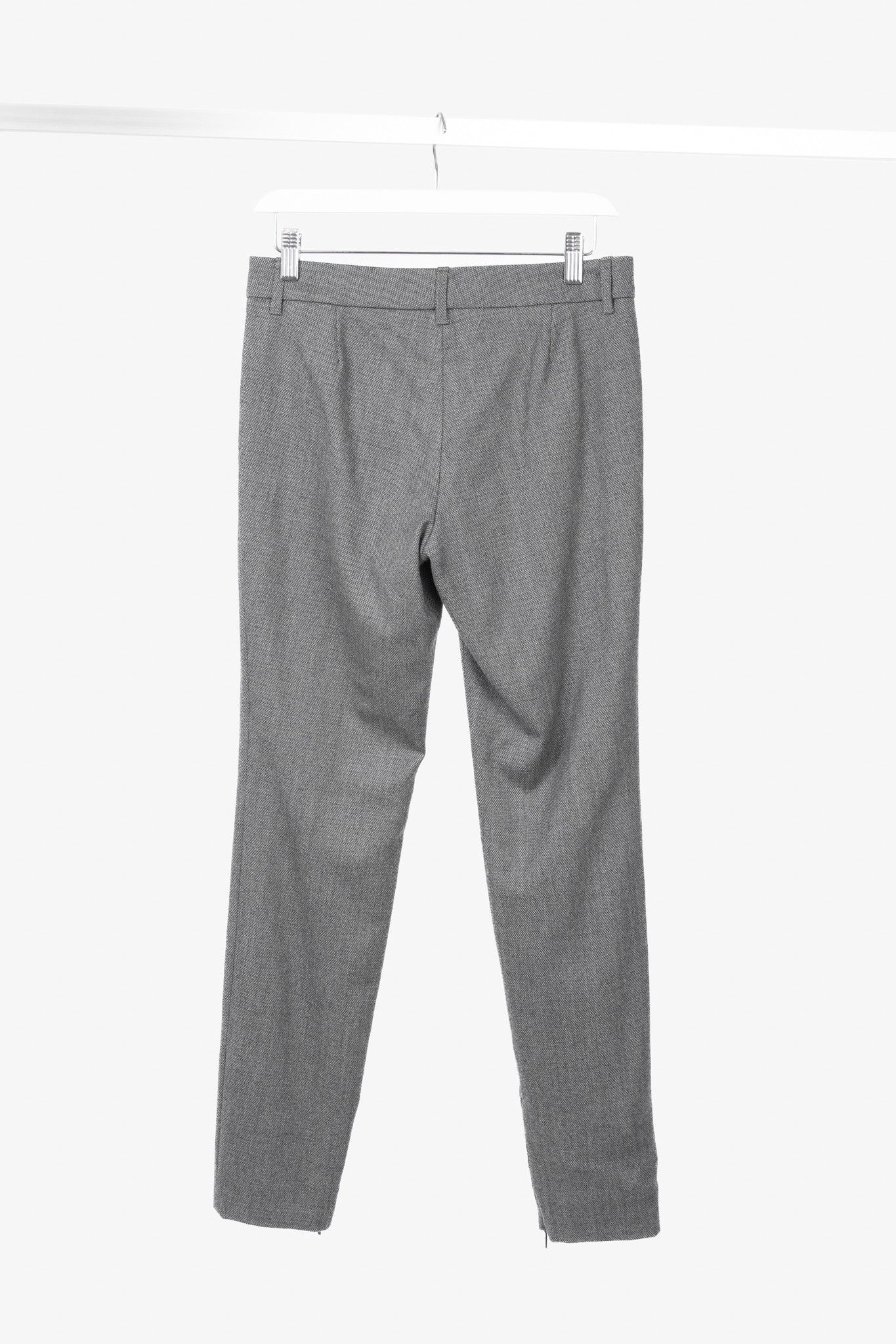 Gucci Gucci Grey Stretch-Wool Micro-Diamond Studded Trousers Size 27" / US 4 / IT 40 - 2 Thumbnail
