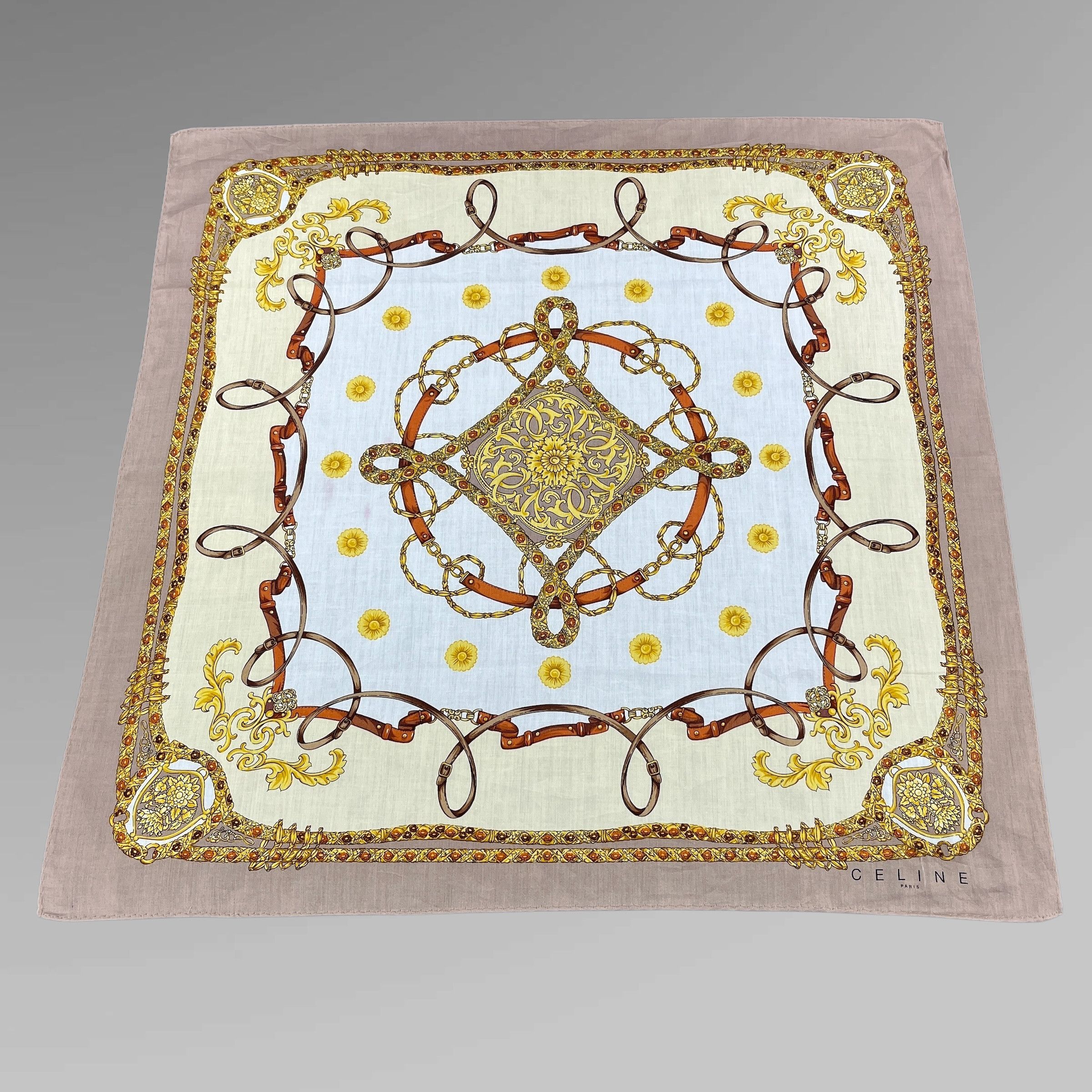 Celine Celine Handkerchief / Bandana / Neckerchief / Headscarf B376 Size ONE SIZE - 2 Thumbnail