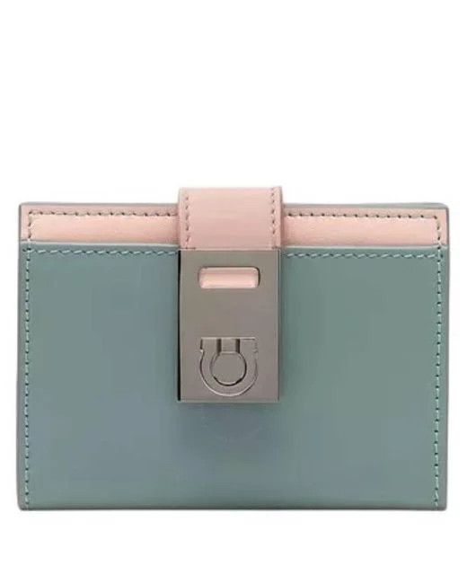 Salvatore Ferragamo o1s1rm1224 Size: OS / Wallet in Pink & Light Blue Size ONE SIZE - 1 Thumbnail