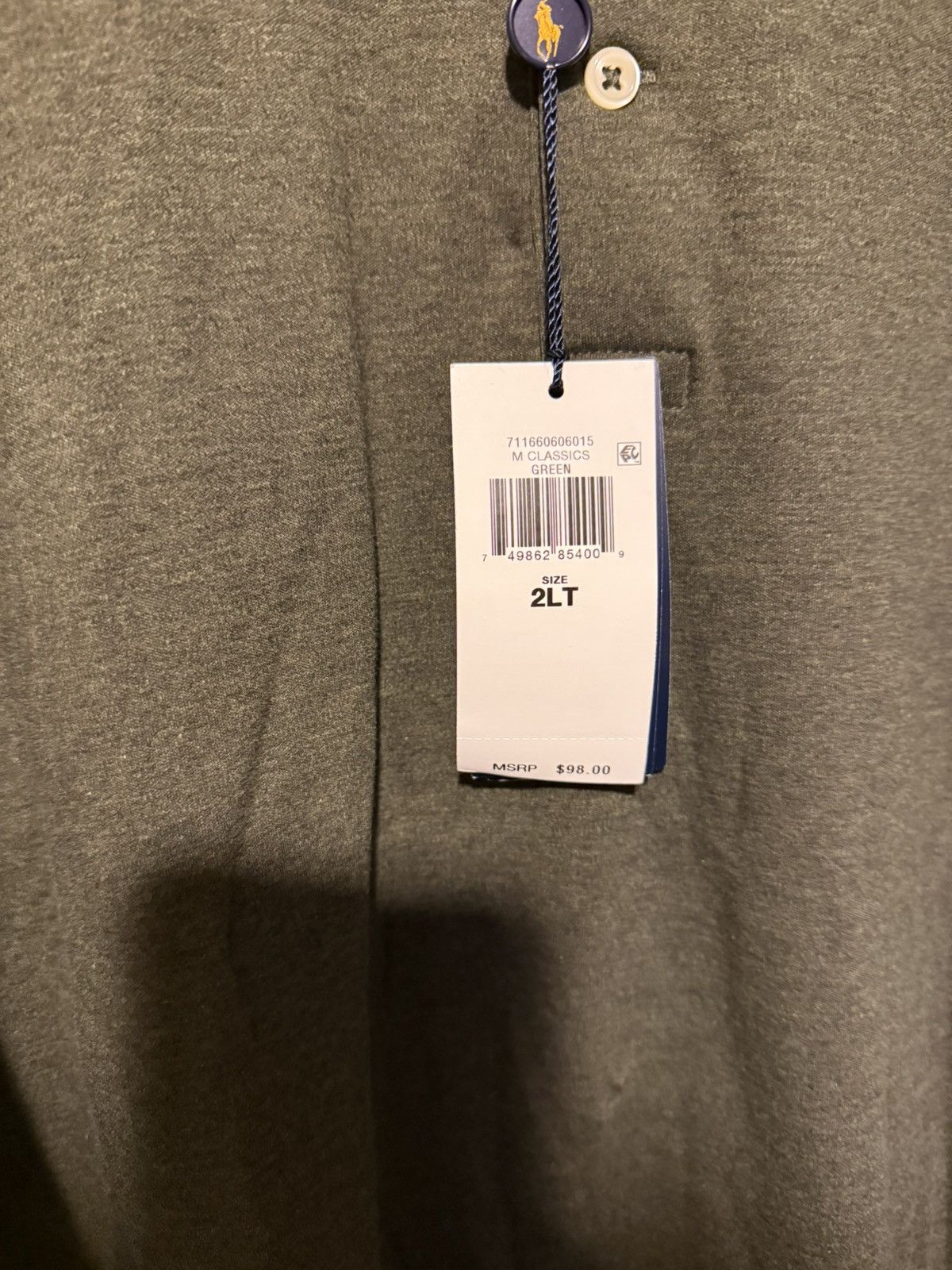 Polo Ralph Lauren POLO RALPH LAUREN Green Big & Tall Polo Shirt NEW 2XLT Size US XXL / EU 58 / 5 - 4 Thumbnail