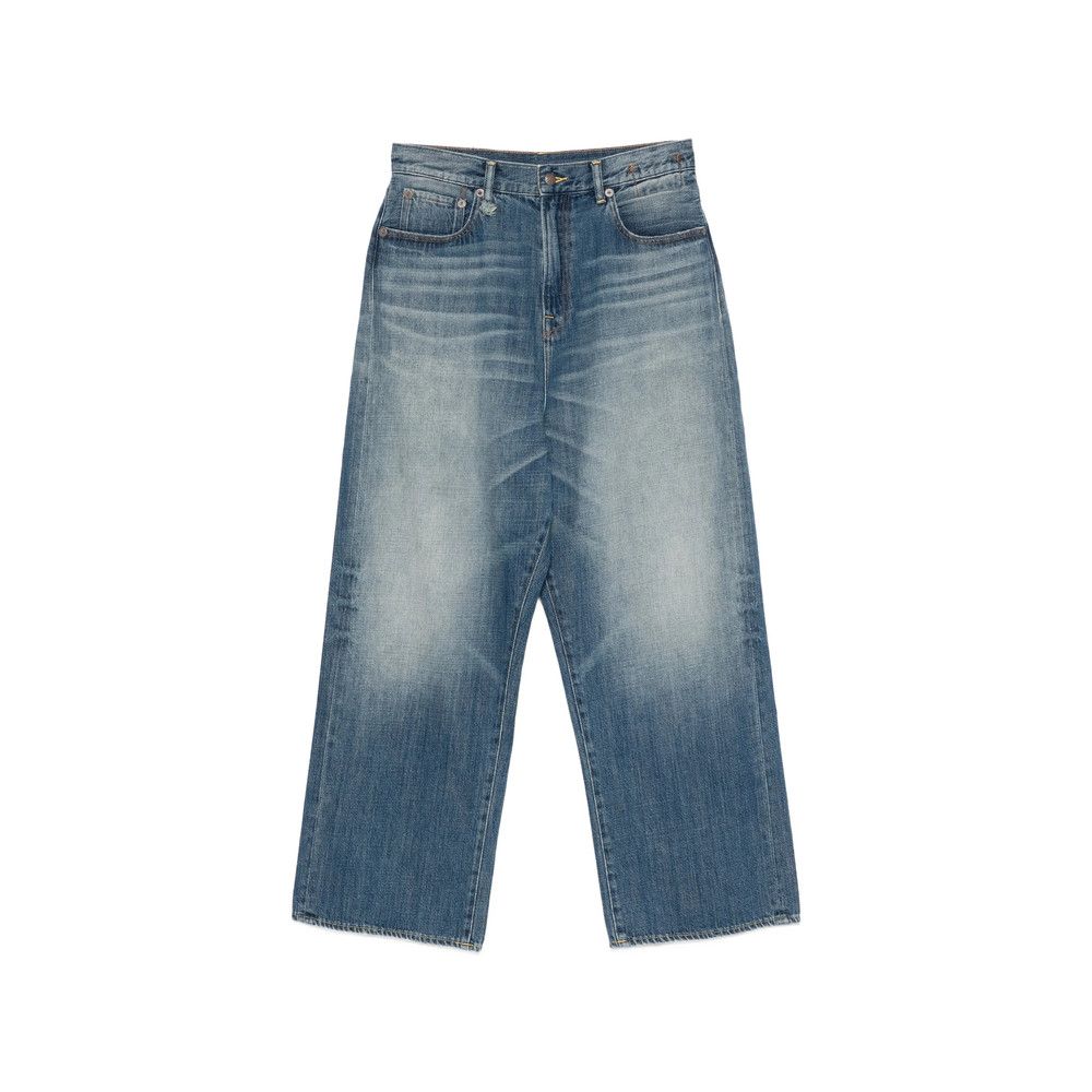 R13 R13 BLUE Denim - Wide-Leg Jeans Size US 30 / EU 46 - 1 Thumbnail