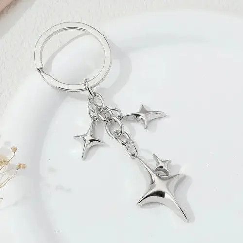 VIBE 4 Point Star Keychain Size ONE SIZE - 5 Thumbnail