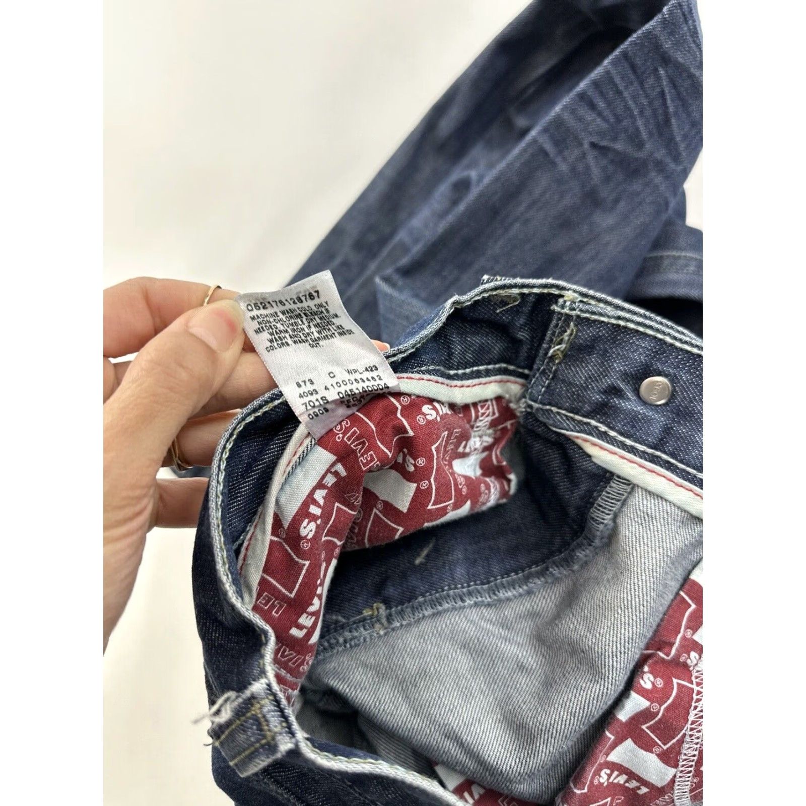 Levi's Levis 514 Straight Fit Jeans Men's 32 x 32 Blue Distressed Size US 32 / EU 48 - 6 Thumbnail