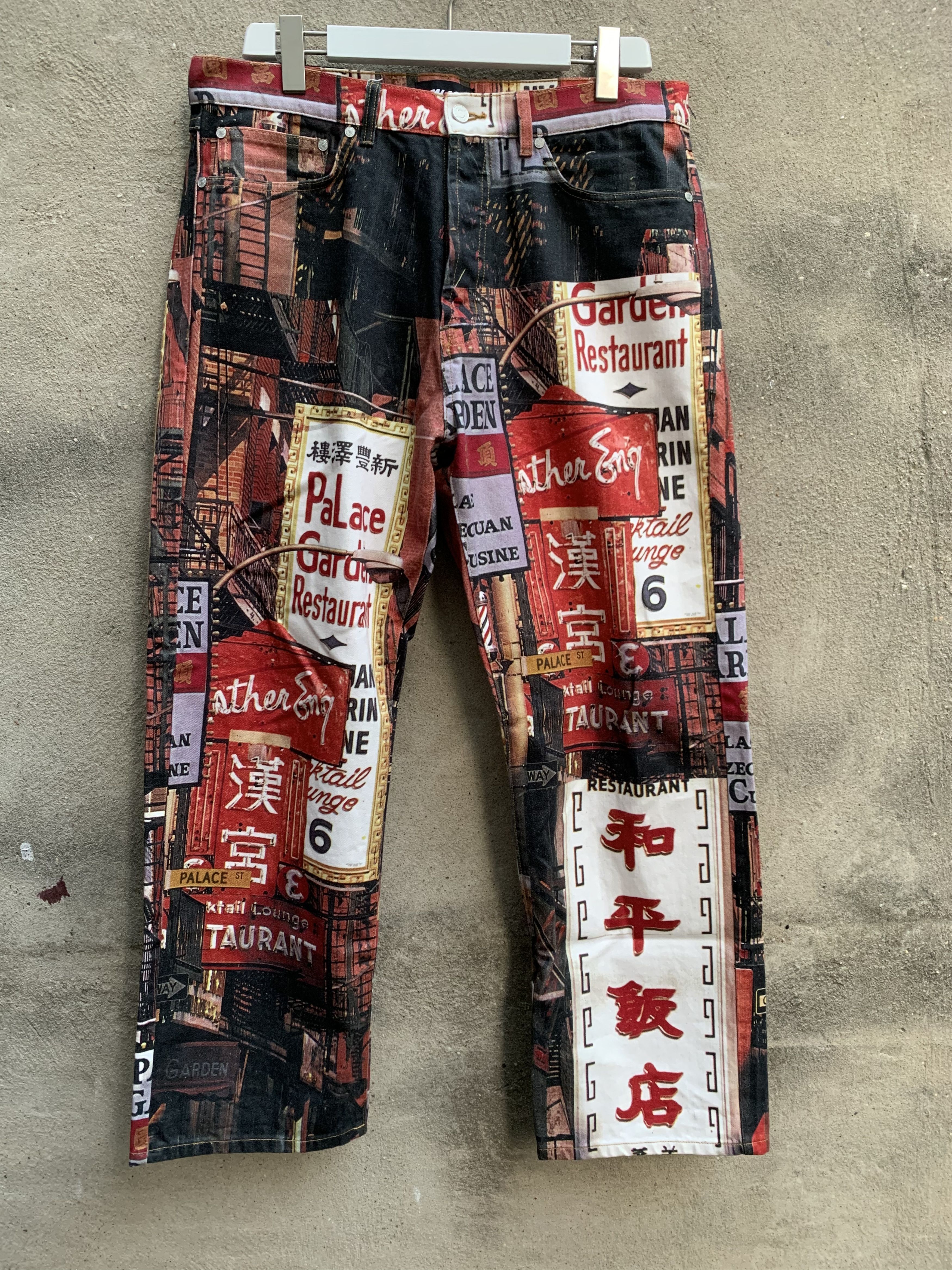 レア】PALACE splat jeans