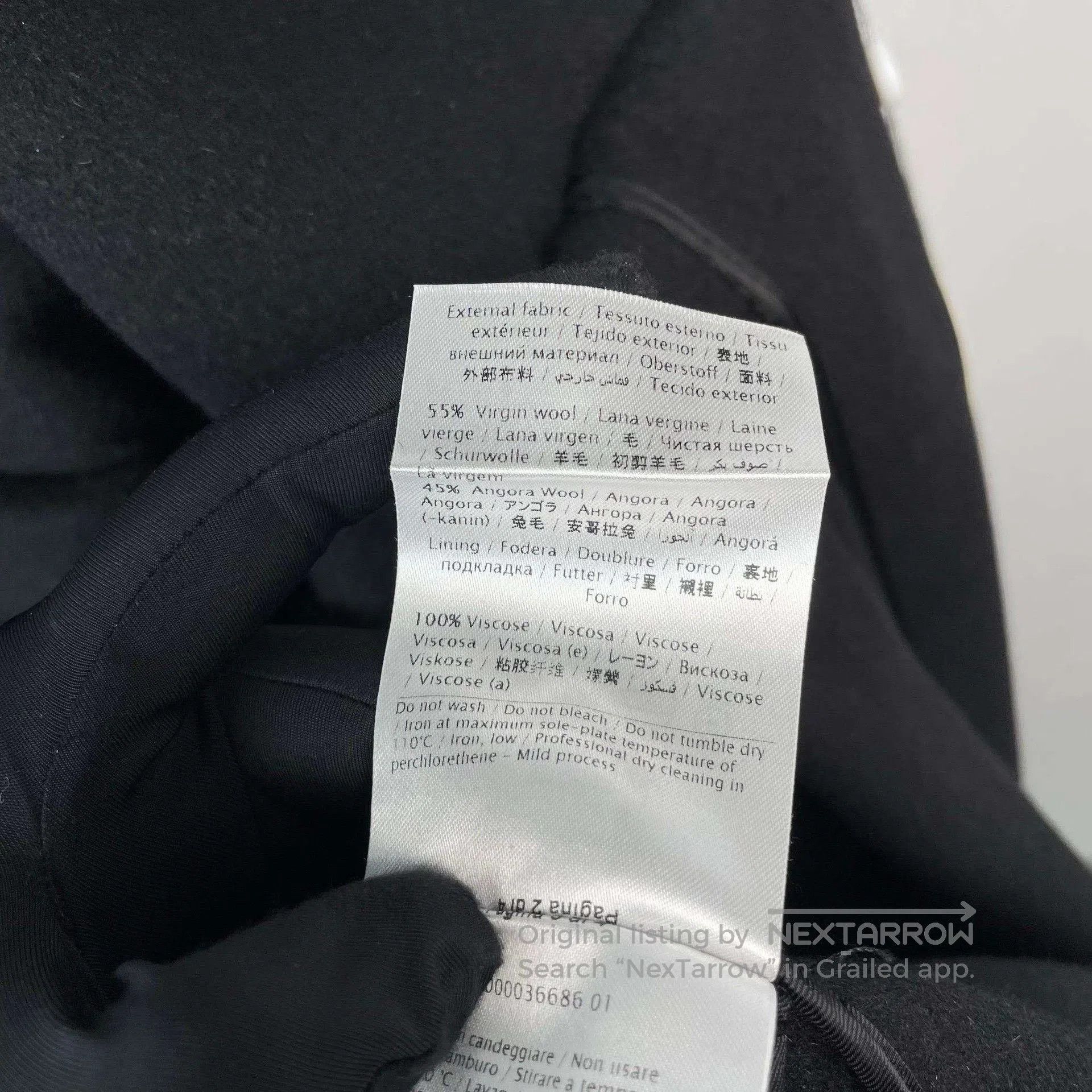 Valentino Valentino Black Puffed Sleeve Wool Coat. Size M / US 6-8 / IT 42-44 - 8 Thumbnail