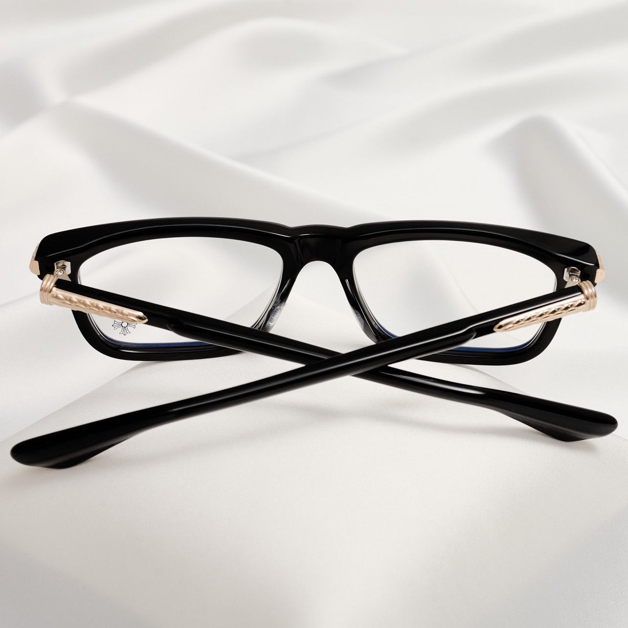 Chrome Hearts CHROME HEARTS LITTLE DINGER BLACK/18KGP GLASSES Size ONE SIZE - 7 Thumbnail