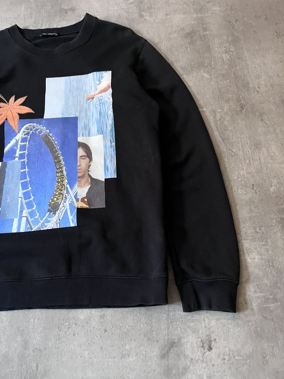 Raf Simons Raf Simons S/S 15 Rollercoaster collage black sweatershirt Size US L / EU 52-54 / 3 - 4 Thumbnail