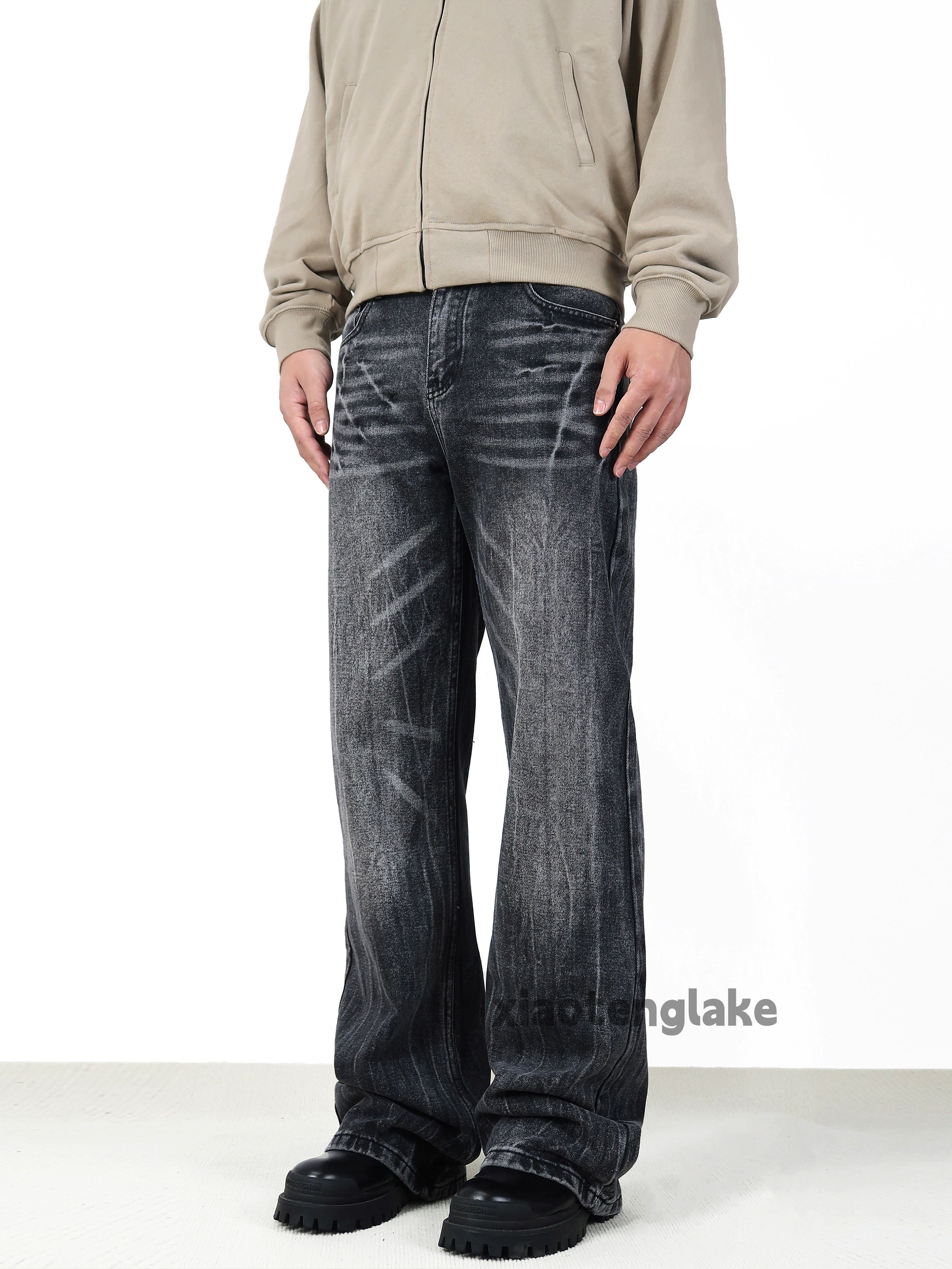 Jean × Vintage washed faded cleanfit yuppie loose baggy jeans Size US 32 / EU 48 - 6 Thumbnail