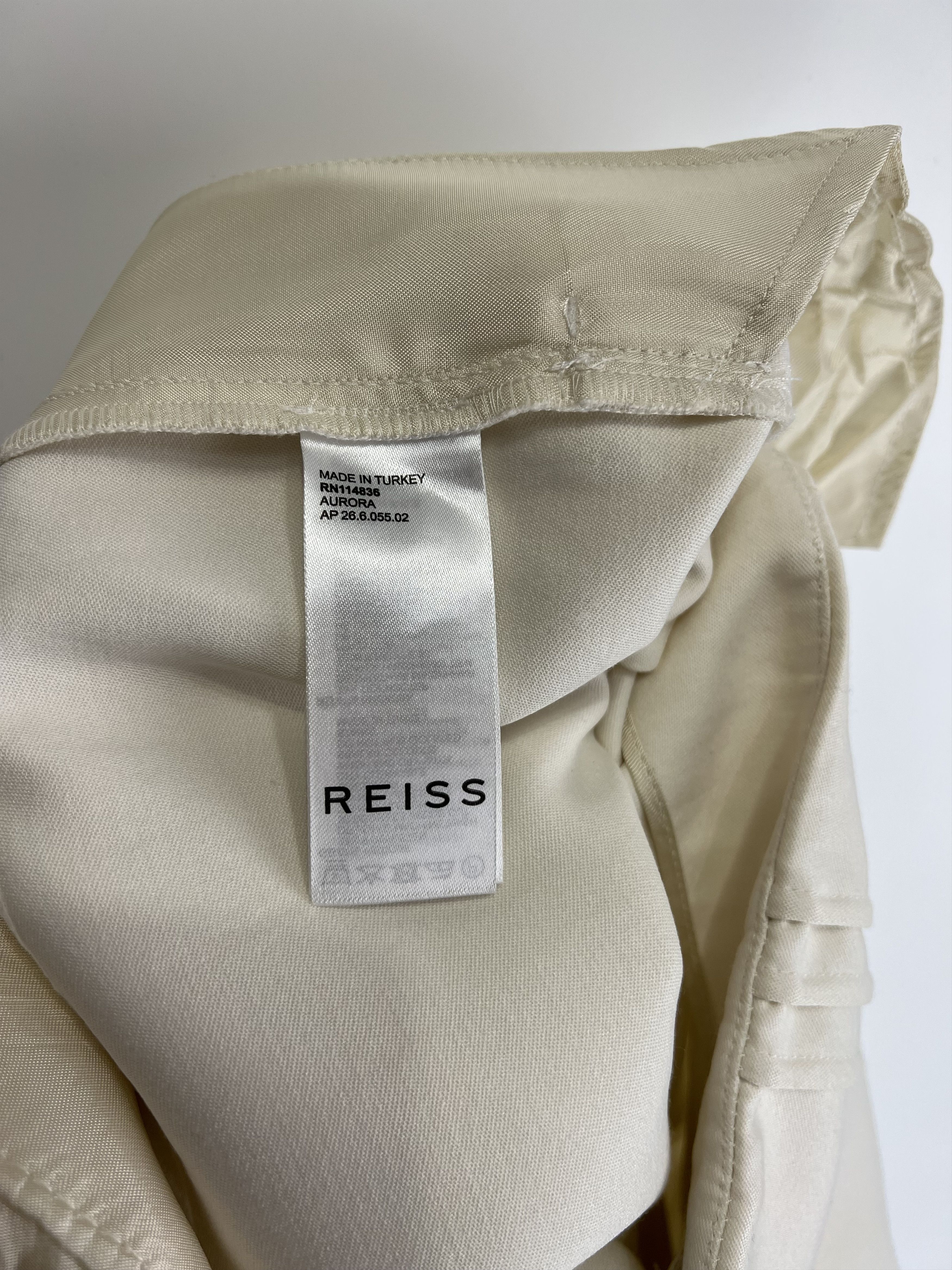 Reiss Reiss Wide Leg Trousers Pants High Rise Pleated Size US6 Size 28" / US 6 / IT 42 - 5 Thumbnail