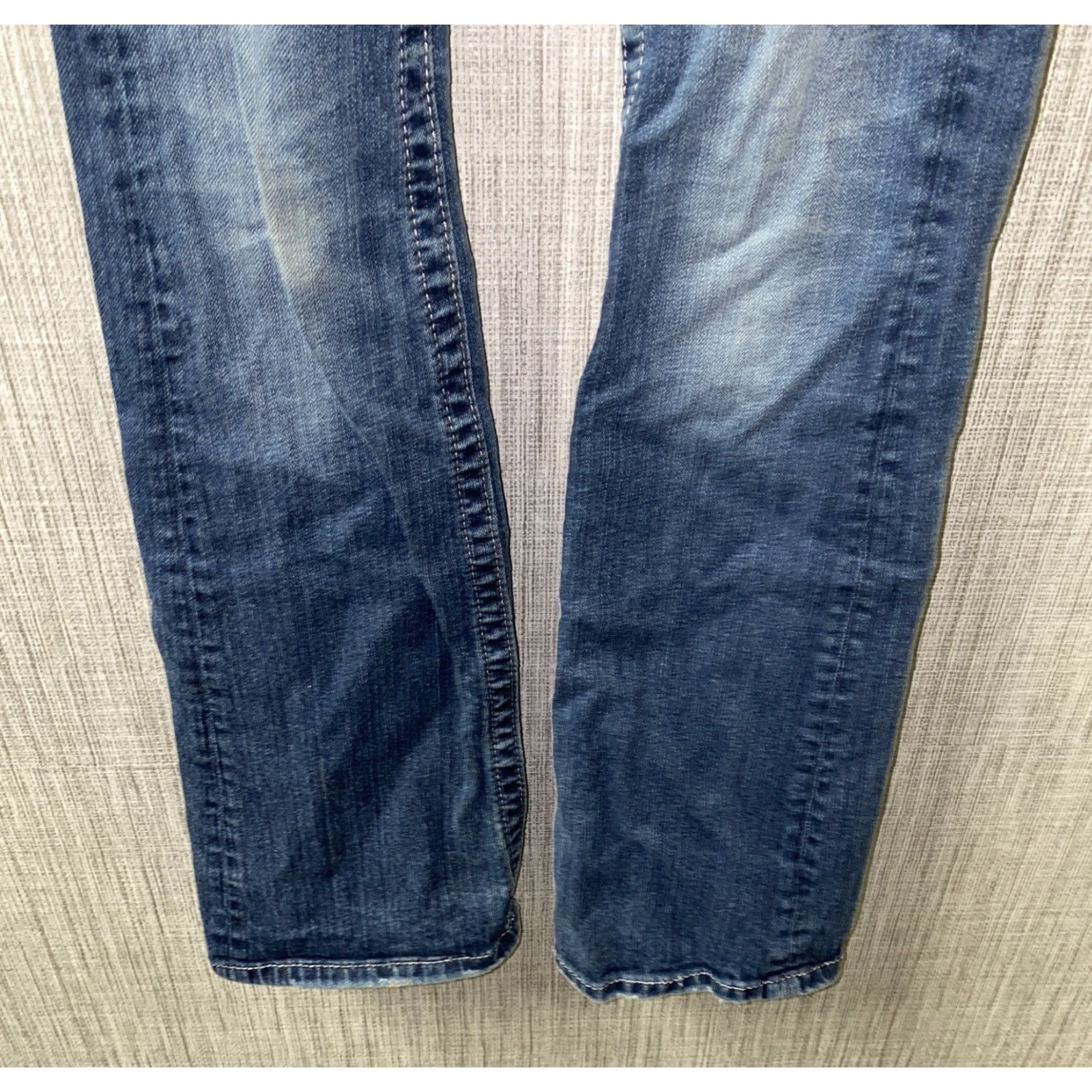 Miss Me Miss Me Jeans Women Bootcut 28 In Waist 33 Inseam Solid Blue Denim Size 28" / US 6 / IT 42 - 4 Thumbnail