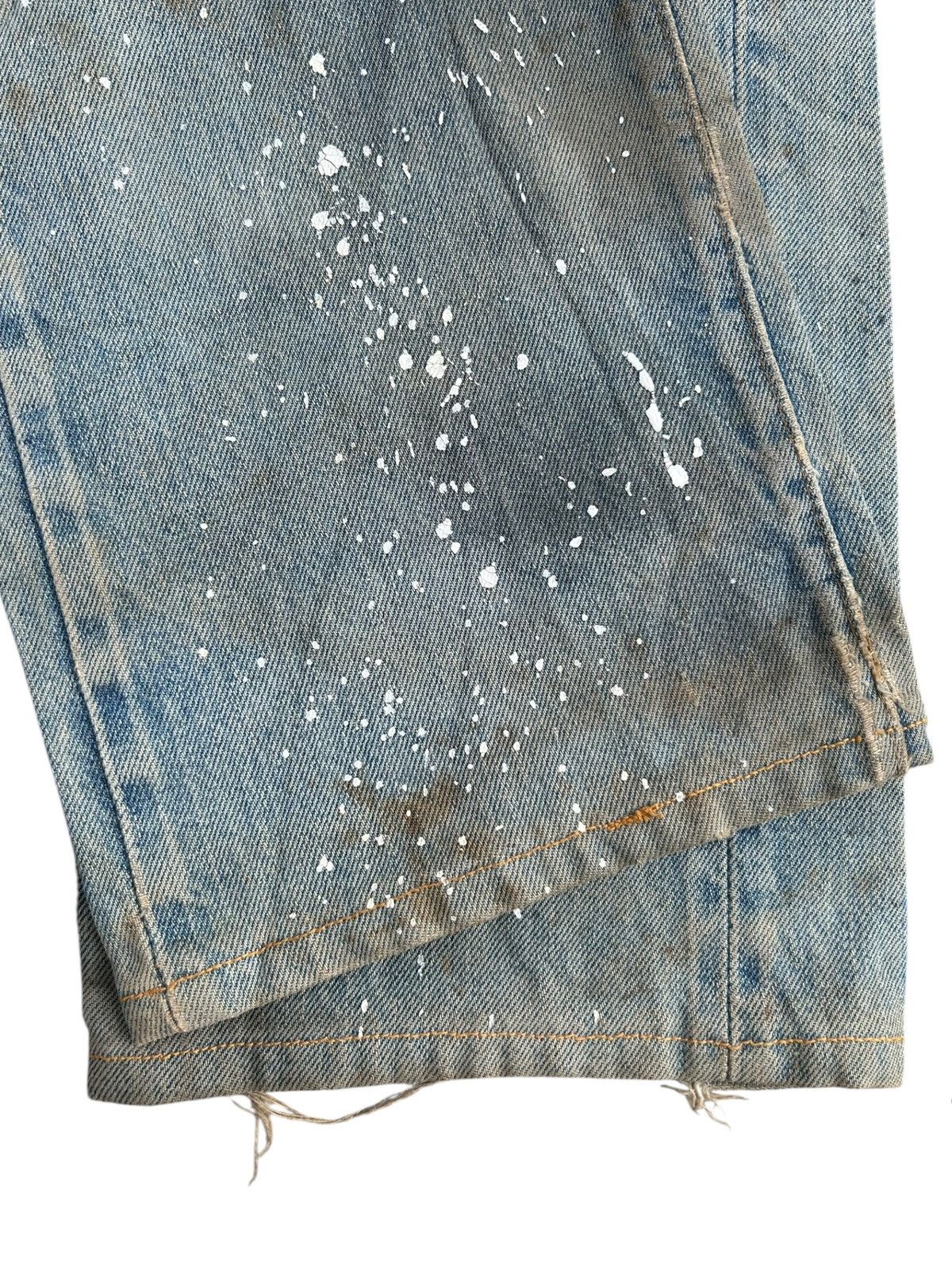 Levi's 80's THRASHED Levi's 6 Selvedge Reconstructed Repair Denim Size US 31 - 16 Thumbnail