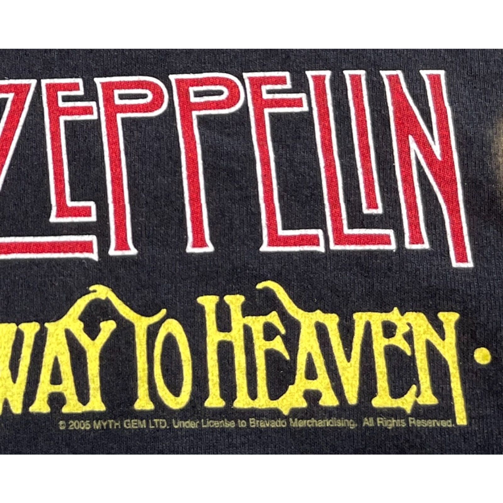 Hanes VINTAGE Led Zeppelin T-Shirt Small Men 2005 Stairway to Heaven Double-Sided Black 100% Cotton Hanes Short Sleeve Crew Neck Size US S / EU 44-46 / 1 - 5 Thumbnail
