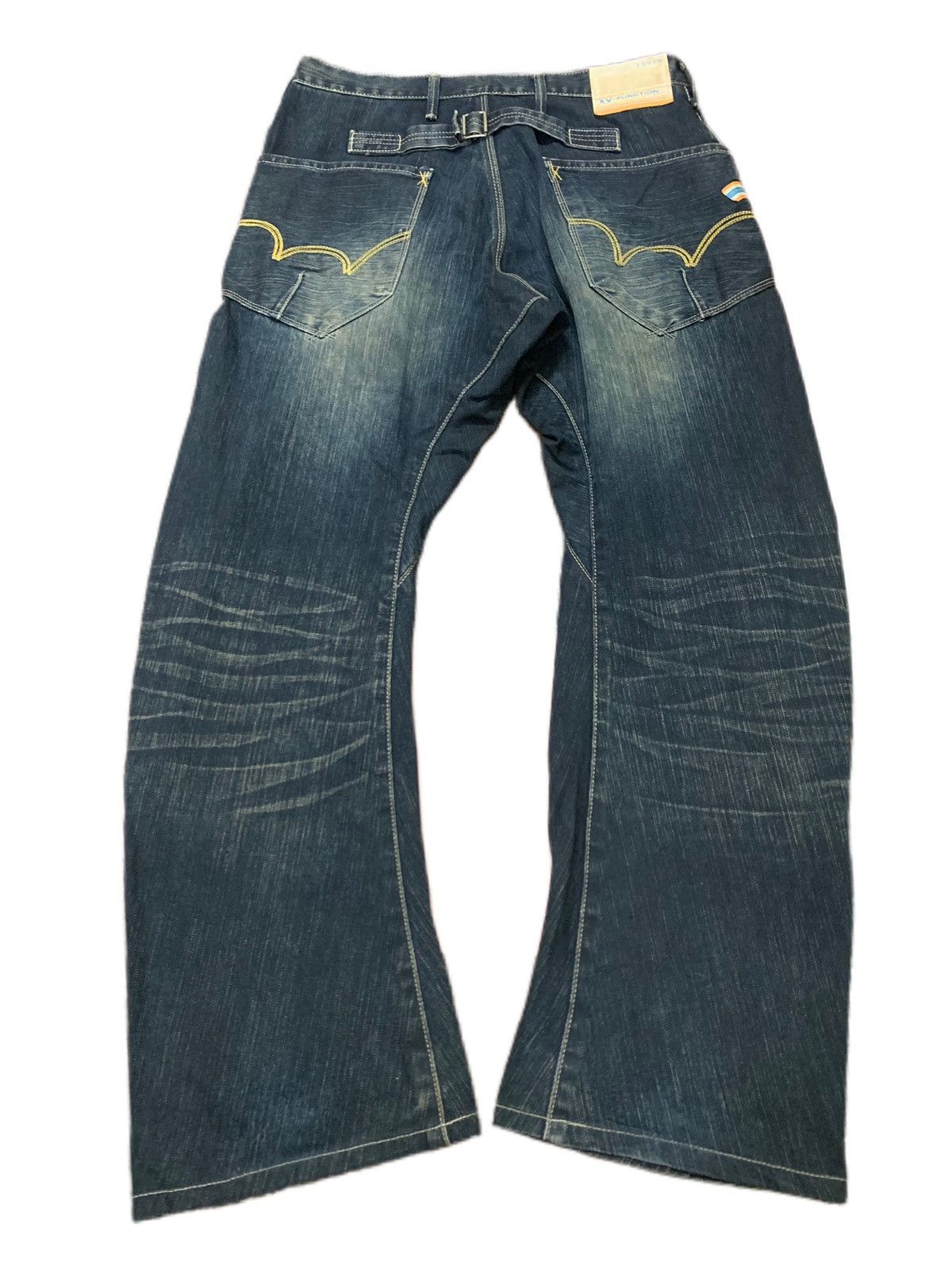 Japanese Brand EDWIN rusty mud wash curve twist jeans i6w9 style Size US 31 - 2 Thumbnail