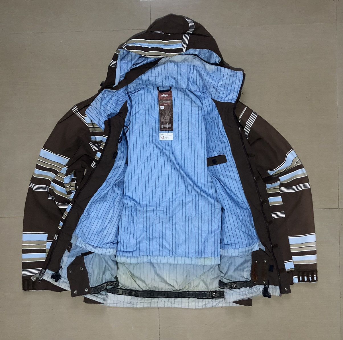 FOURSQUARE Foursquare striped winter ski snowboarding jacket Size US M / EU 48-50 / 2 - 2 Thumbnail