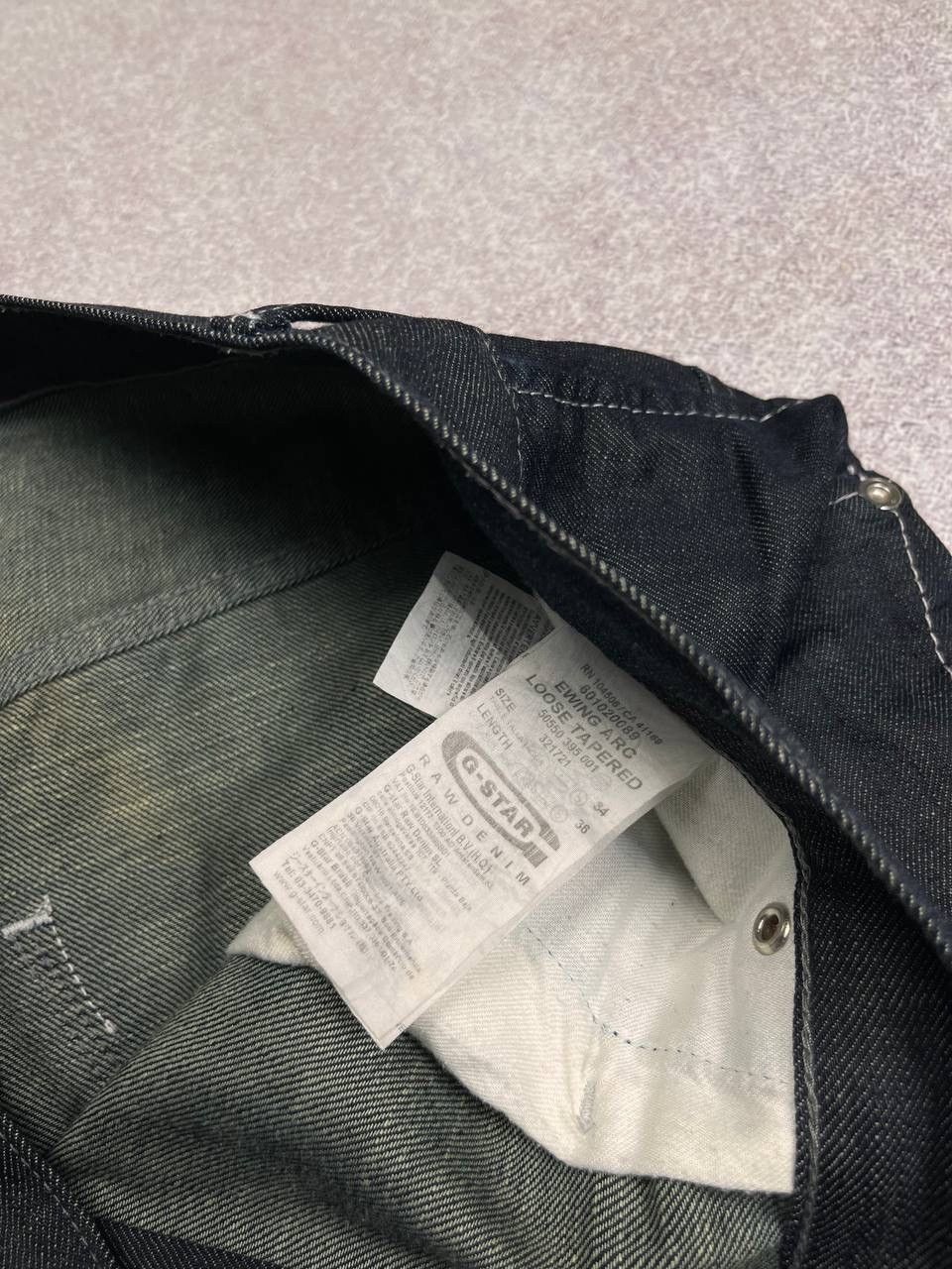 G-Star × Vintage Vintage G-star Raw Big Logo Denim Jeans Y2K Rare Size US 34 / EU 50 - 6 Thumbnail