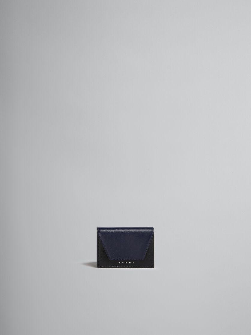 Marni o1f1d3z0525 Size: OS / Leather Tri-Fold Wallet in Blue/Blue Size ONE SIZE - 1 Thumbnail