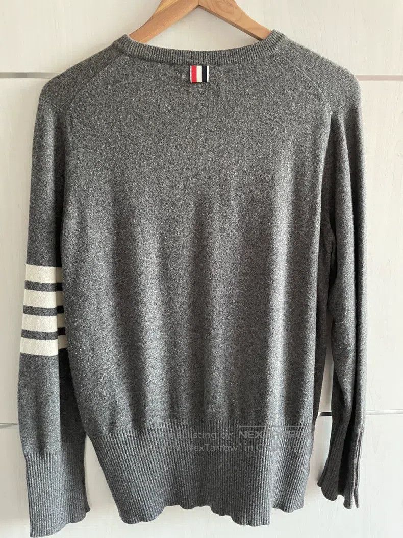 Thom Browne Thom Browne Gray cashmere sweater Size US L / EU 52-54 / 3 - 5 Thumbnail