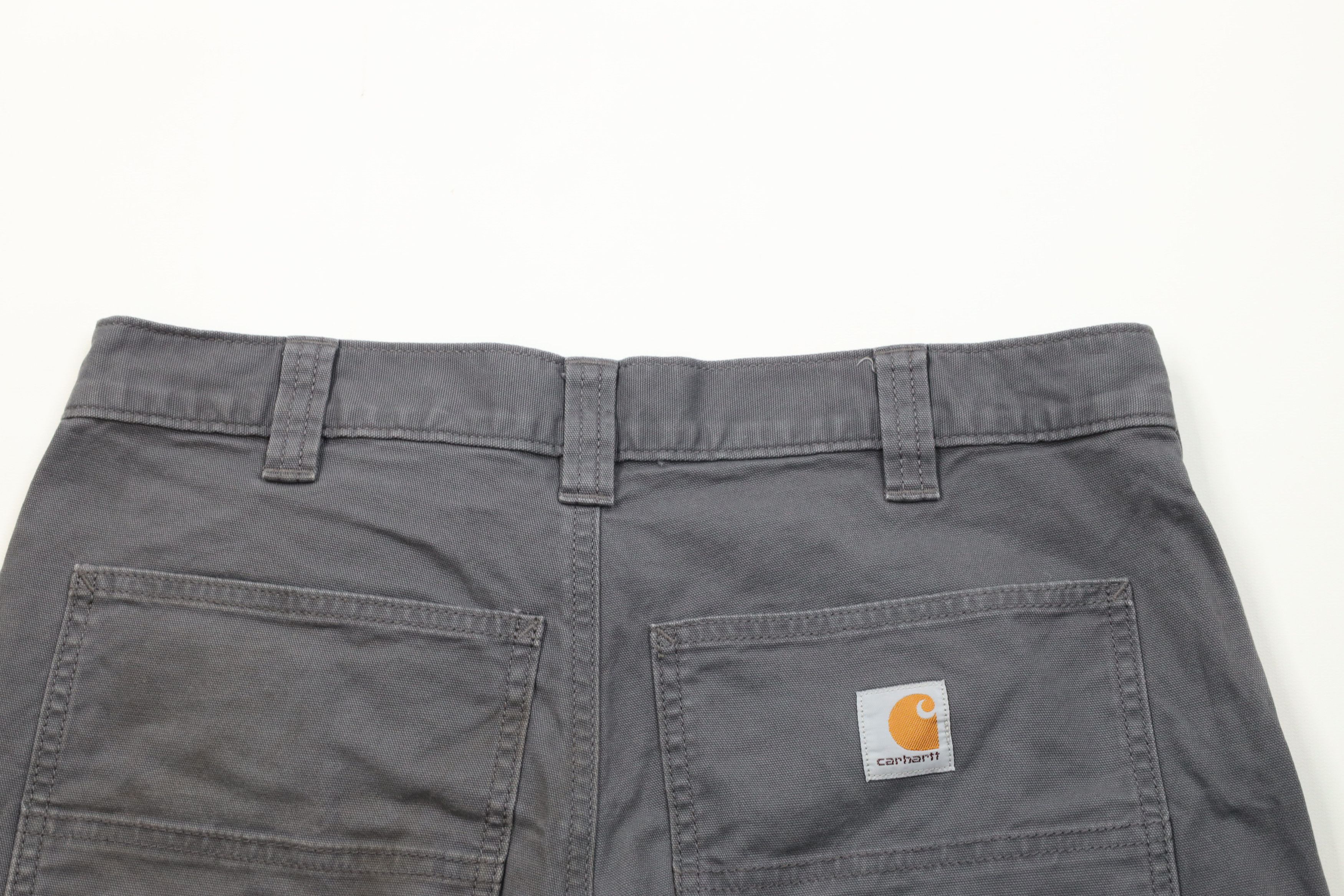Carhartt Vintage Y2K Carhartt Relaxed Fit Canvas Dungaree Shorts Gray Size US 32 / EU 48 - 8 Thumbnail