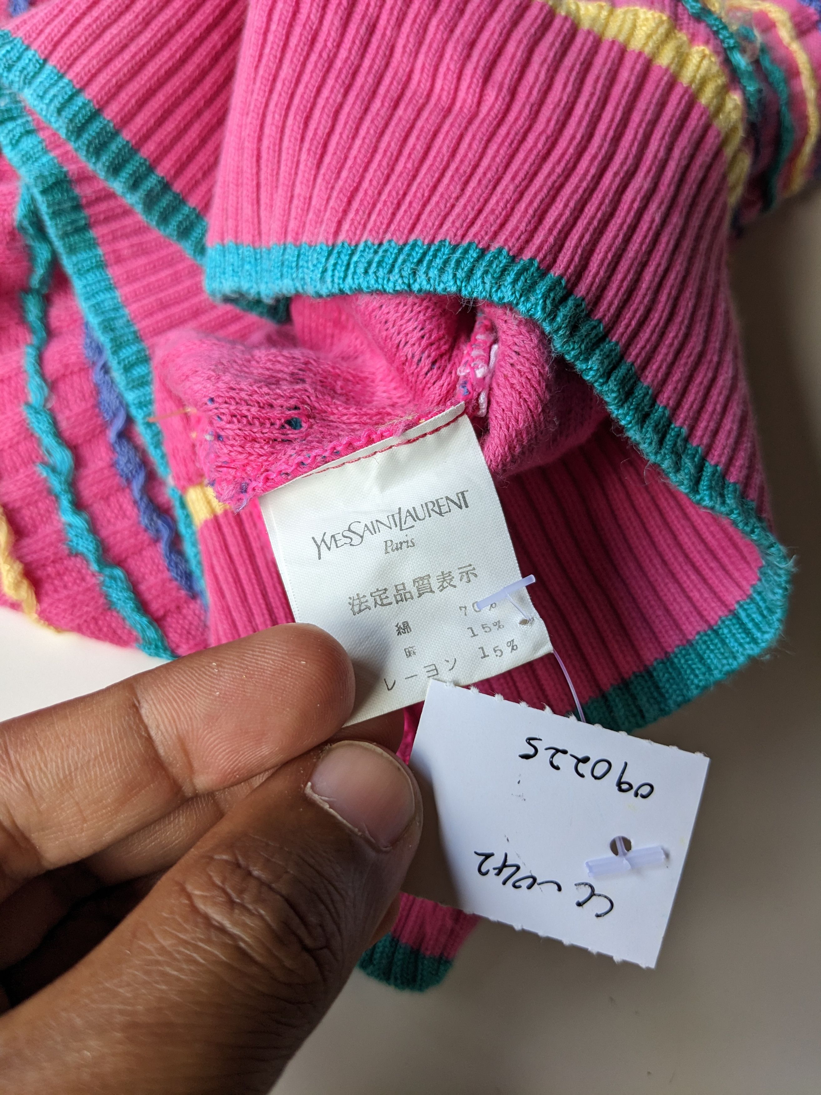 Vintage × Yves Saint Laurent Vintage Yves Saint Laurent Tricots knit ballon shirt Size S / US 4 / IT 40 - 6 Thumbnail