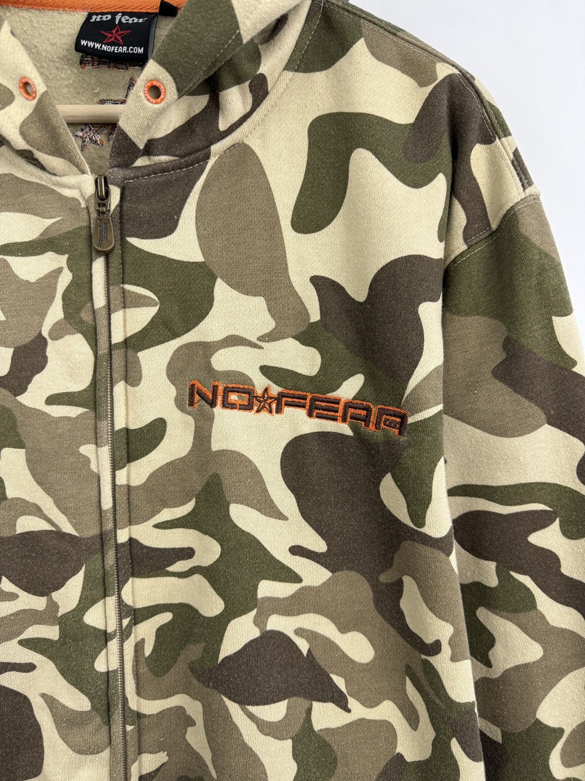 No Fear 🇺🇸 Vintage Y2K No Fear Camouflage Zip Hoodie Military Retro Size US XL / EU 56 / 4 - 4 Thumbnail