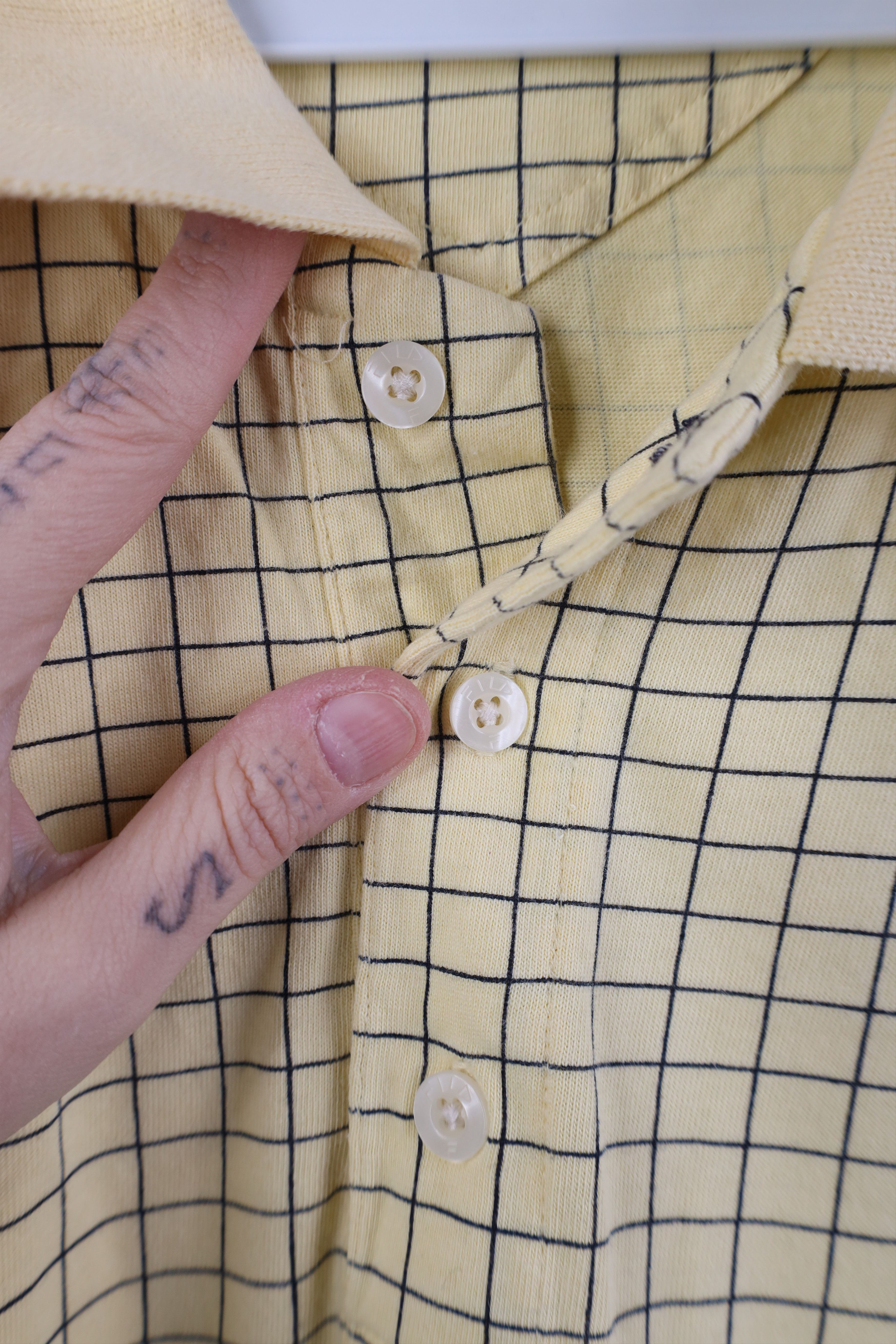 Fila Vintage 90s Fila Italy Spell Crest Collared Polo Shirt Plaid Size US XL / EU 56 / 4 - 7 Thumbnail