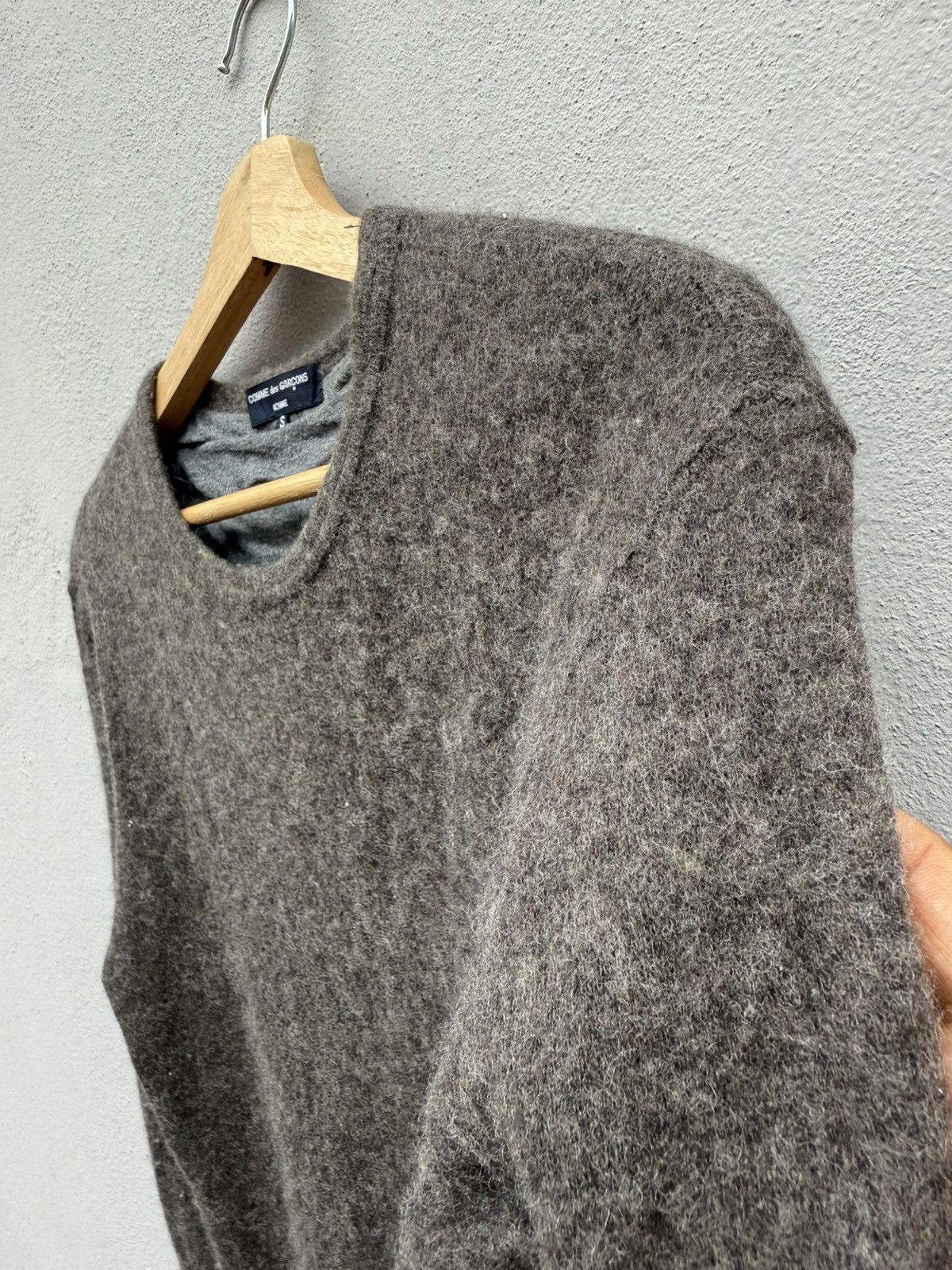 Comme des Garcons Homme AD2009 CDG HOMME Wool Short Mohair Crop/Boxy Shirt Size US S / EU 44-46 / 1 - 5 Thumbnail