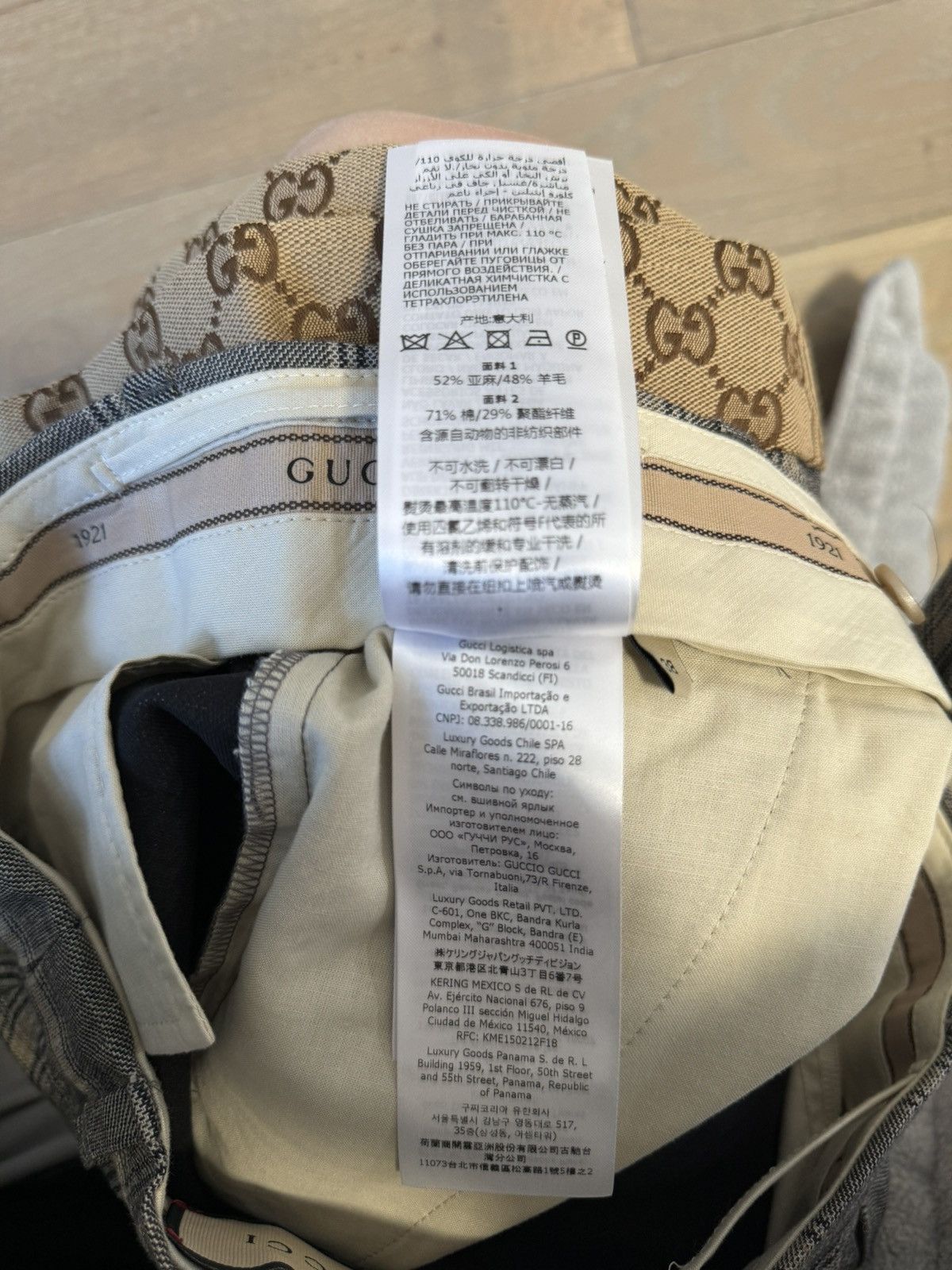 Gucci Gucci Grey Prince Of Wales Check Print Tailored Size 26" / US 2 / IT 38 - 15 Thumbnail