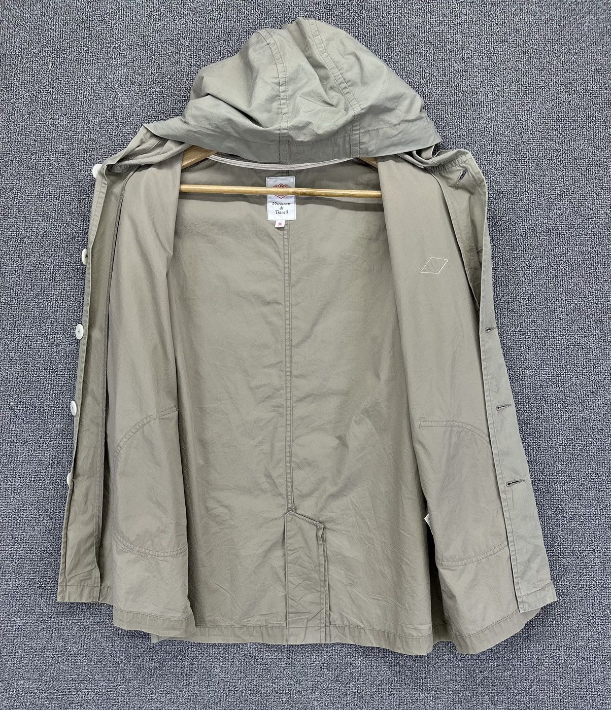 Danton Vintage Danton Vetement Hooded Button Up Light Jacket Size XS / US 0-2 / IT 36-38 - 6 Thumbnail