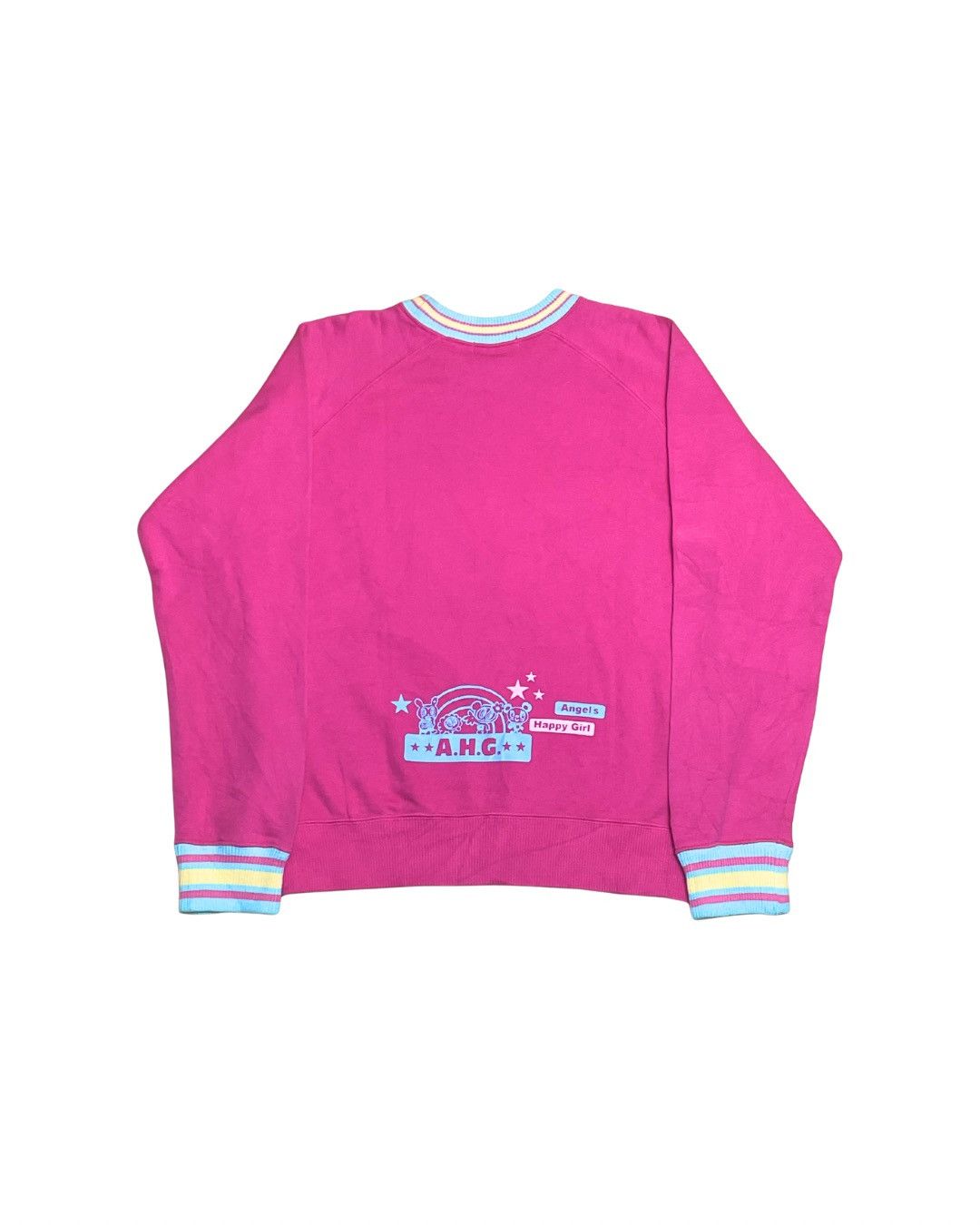Angel Blue Vintage Angel Blue Pink Graphic Sweatshirt Size S / US 4 / IT 40 - 3 Thumbnail