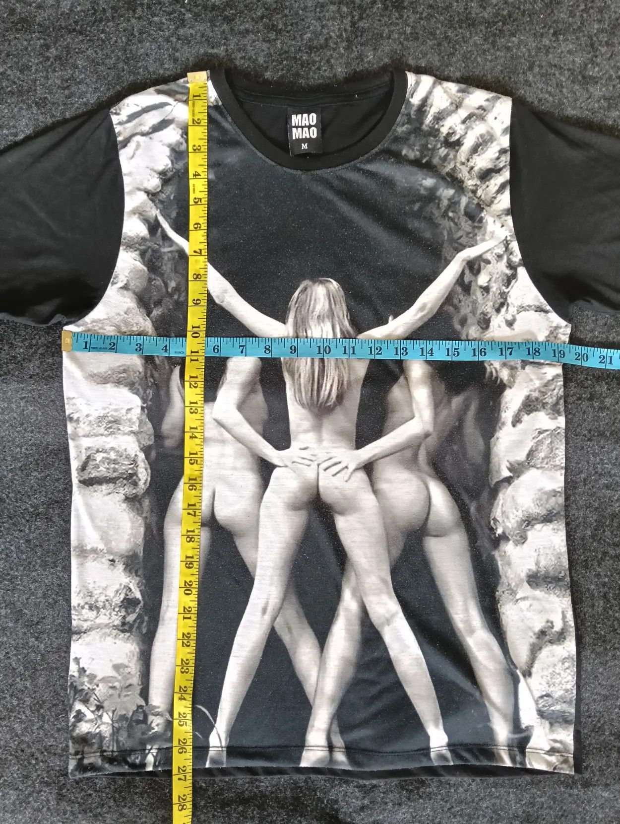 Hysteric Glamour Artistic Nude girl black T-shirt Size US M / EU 48-50 / 2 - 2 Thumbnail